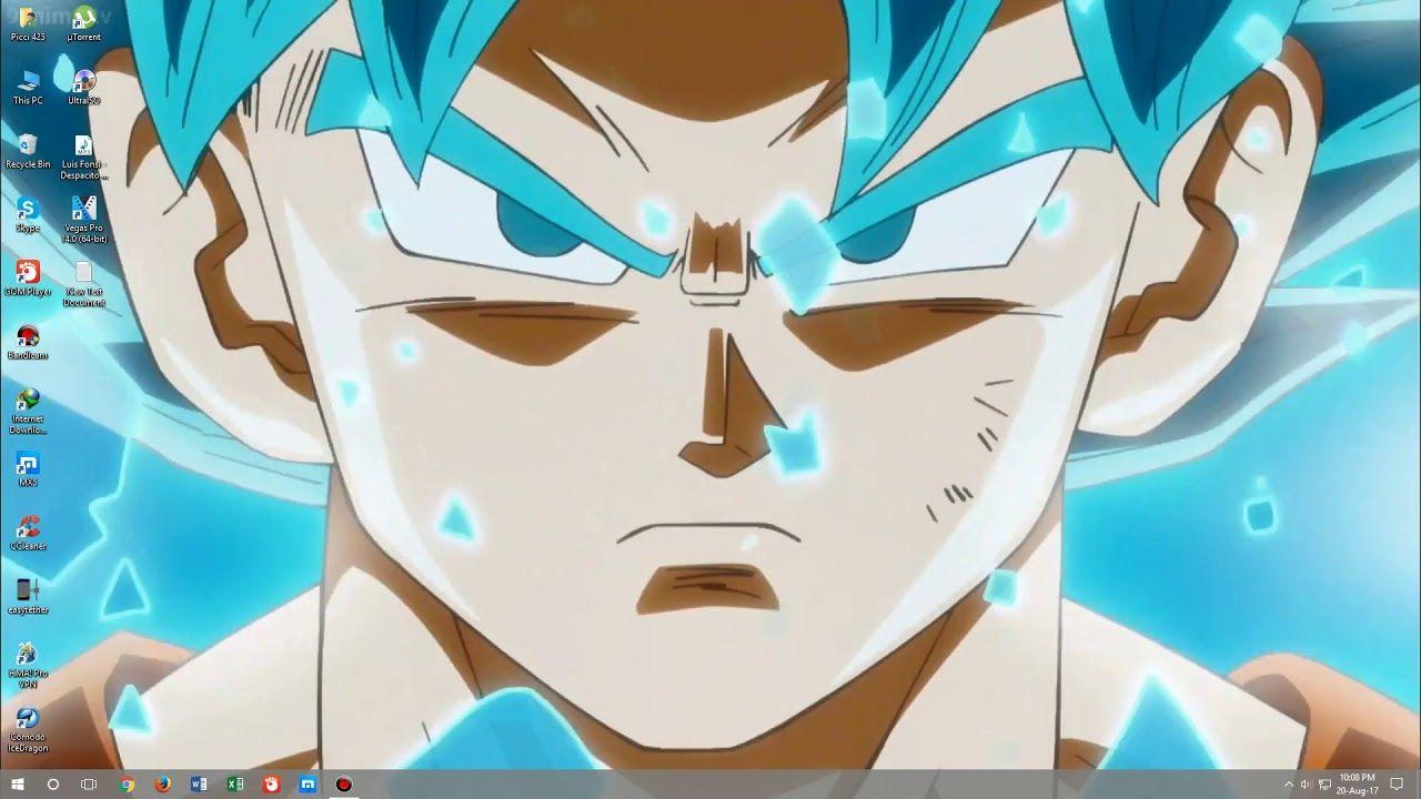1280x720 Goku Super Saiyan Blue For The First Time HD Wallpaper