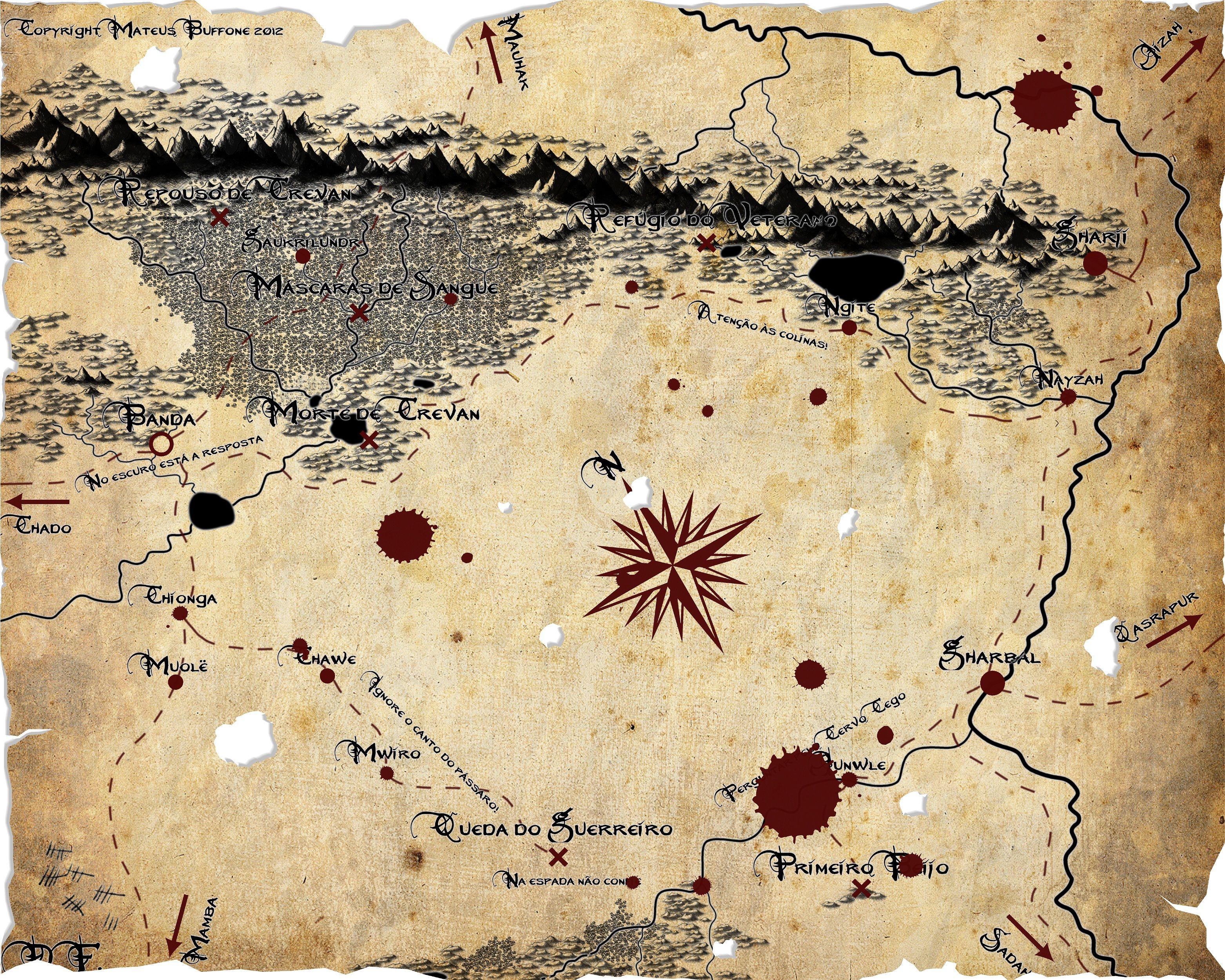 3125x2500 Treasure Map Wallpaper