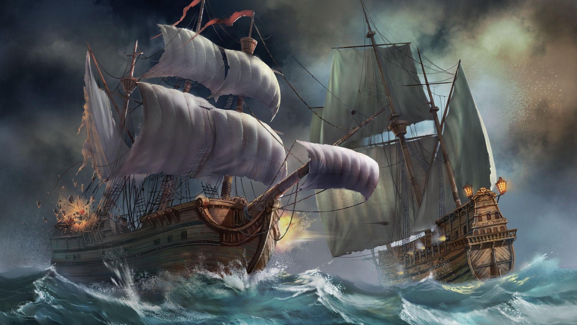 Pirate Battle Wallpapers - Top Free Pirate Battle Backgrounds ...