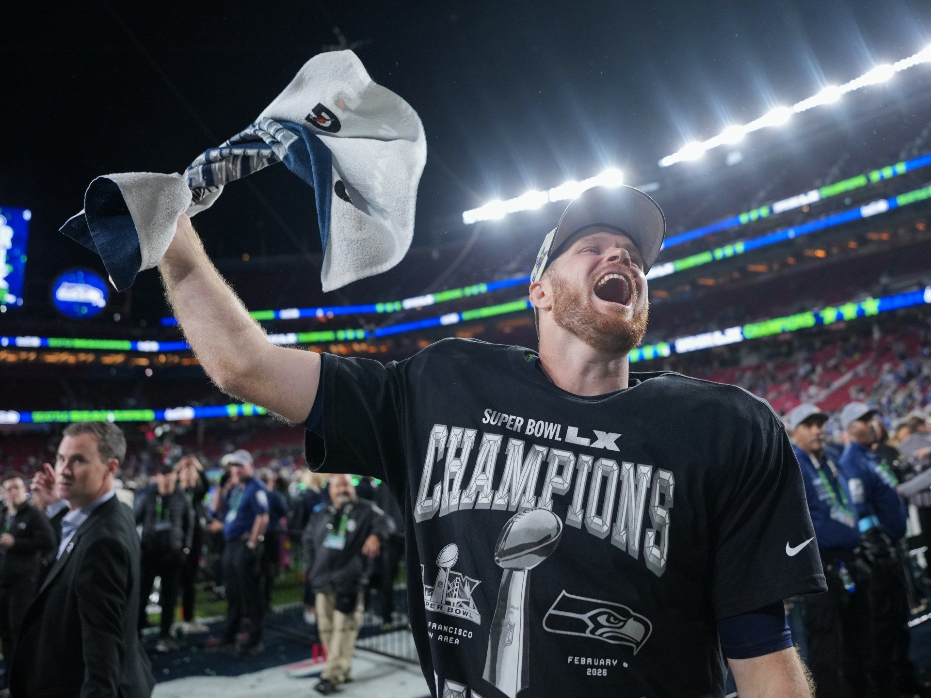 1920x1440 Seattle Seahawks Super Bowl Champion 2026 Wallpaper