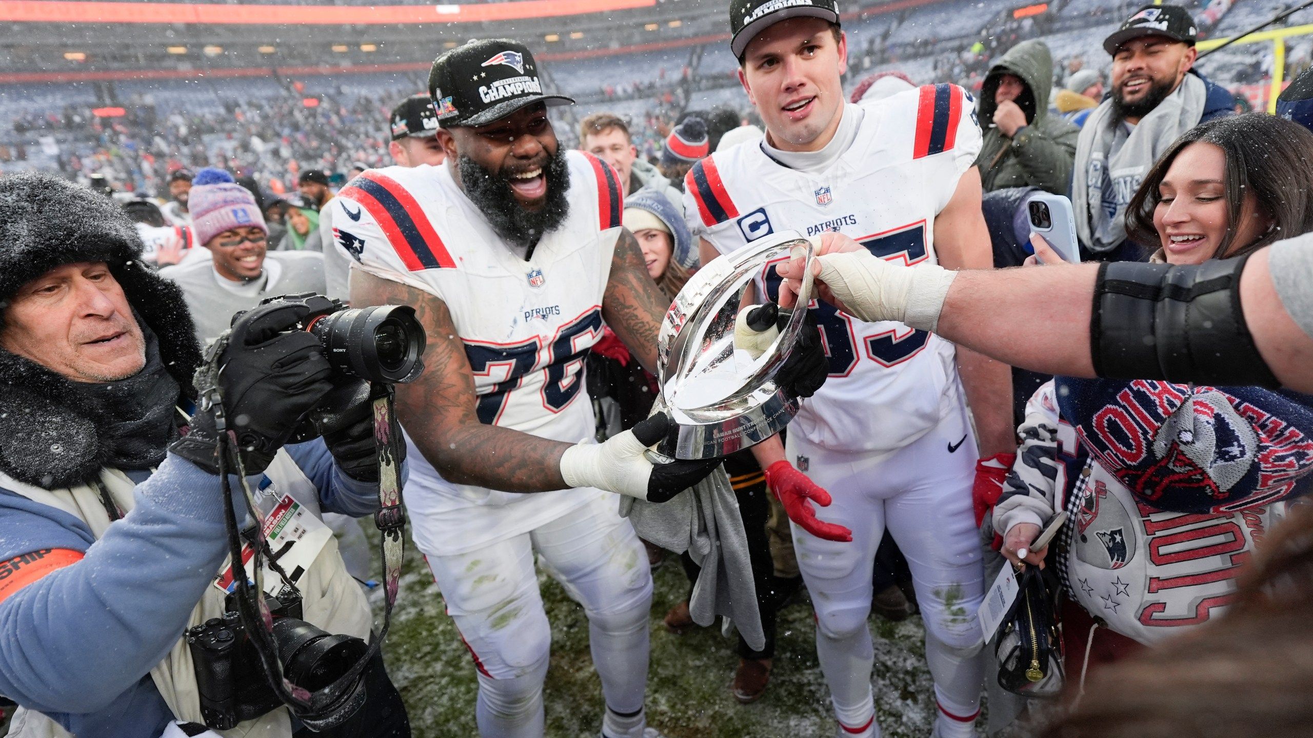 2560x1440 Super Bowl 60 is set: Patriots vs. Seahawks