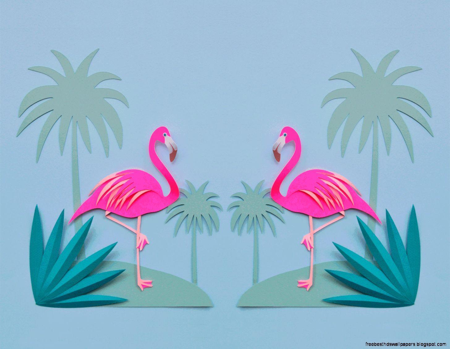 1456x1128 Easter Flamingos Wallpaper