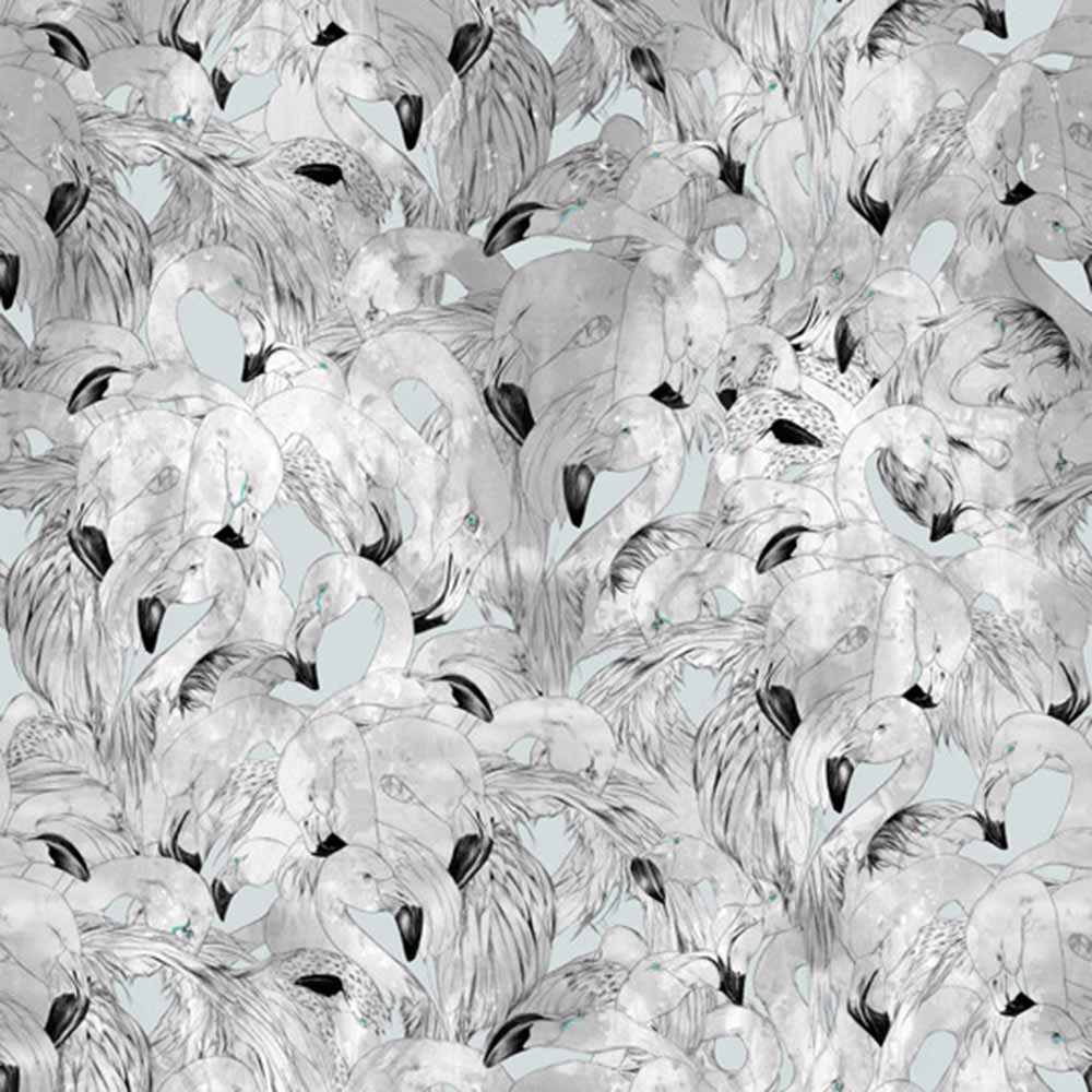 1000x1000 Flamingo Wallpaper Blue And White Flamingo