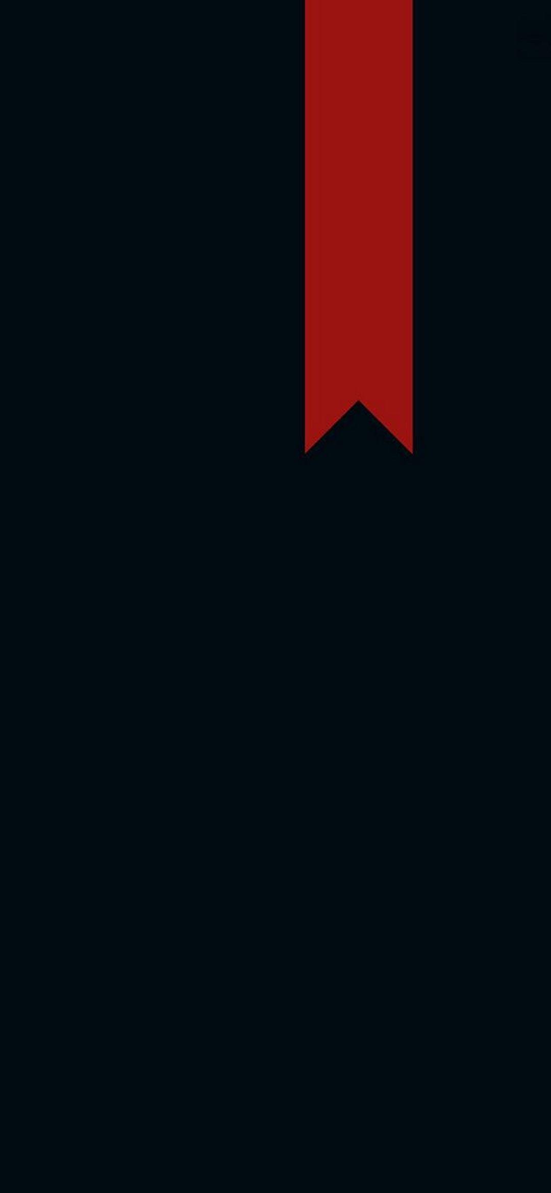 1080x2340 Red Line in Darkness AMOLED Mobile Wallpaper