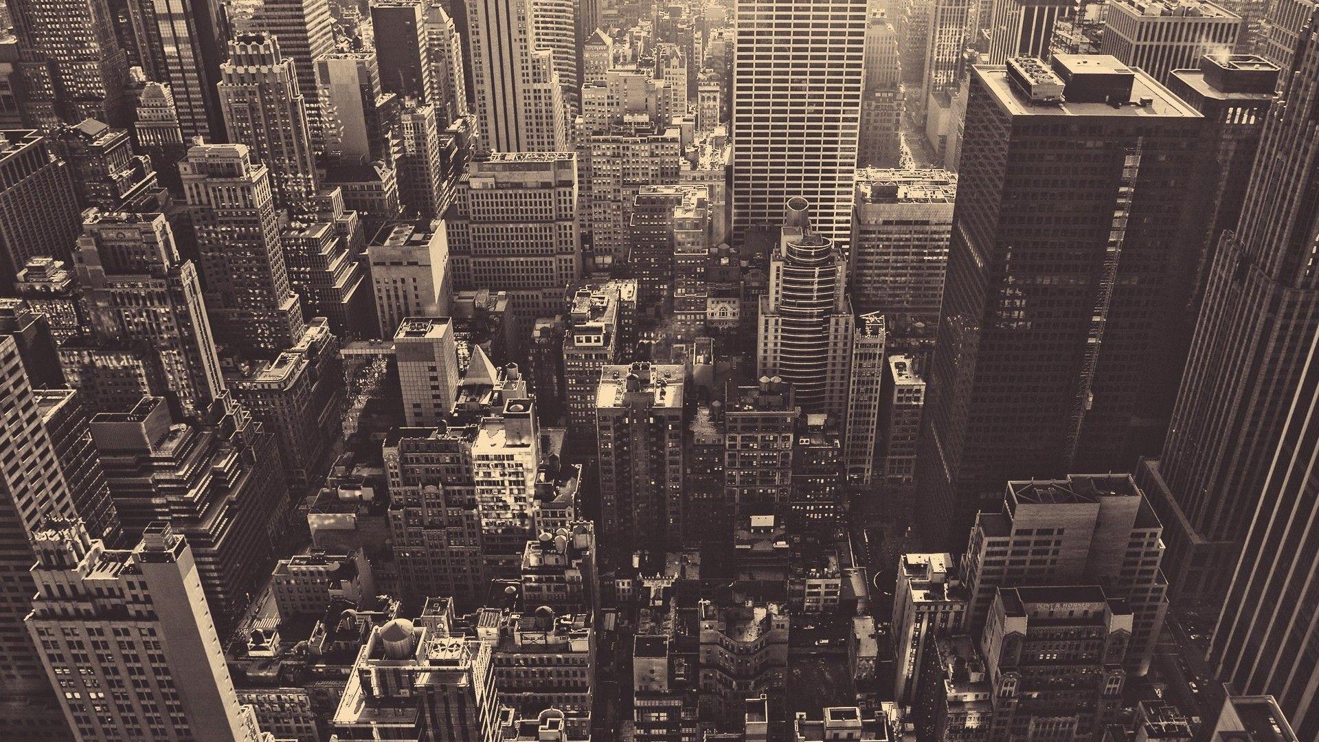 1920x1080 New York City Black And White Wallpaper Desktop Wallpaper HD High Definition Windows 10 Mac Apple Background Download Wallpaper Free 1920x1080