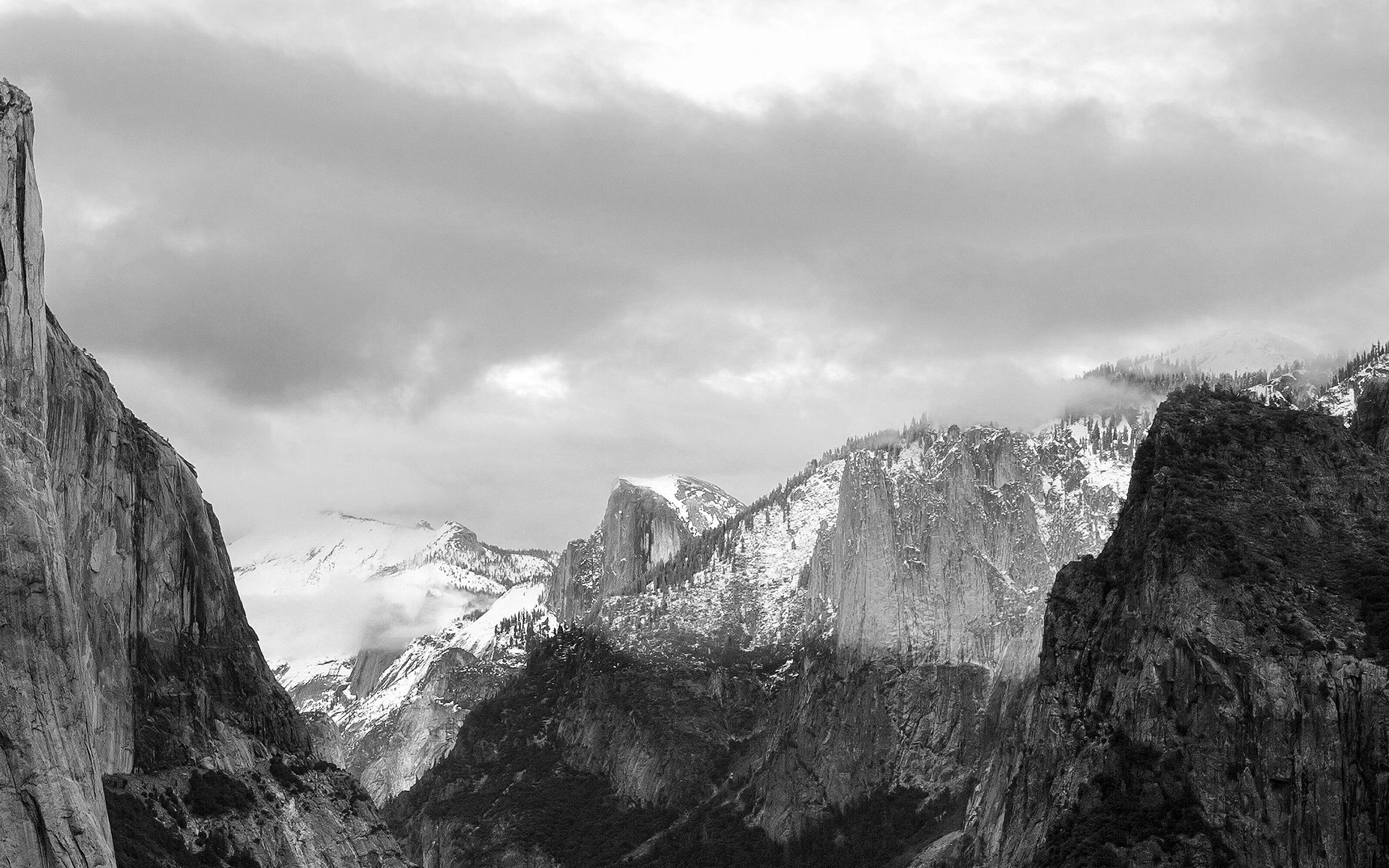 3840x2400 wallpaper for desktop, laptop. apple el capitan osx mac mountain wwdc dark bw