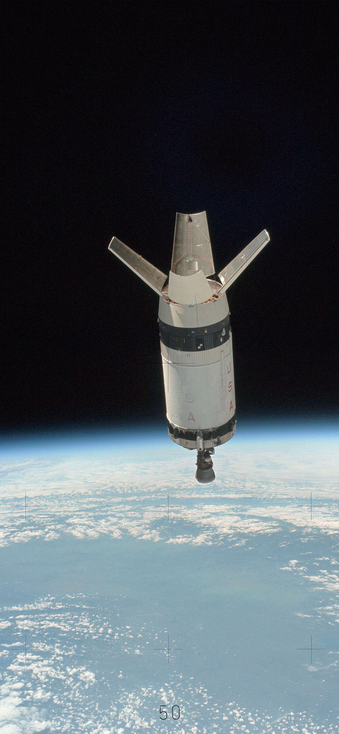 1125x2436 iPhone X wallpaper. space blue odyssey shuttle earth