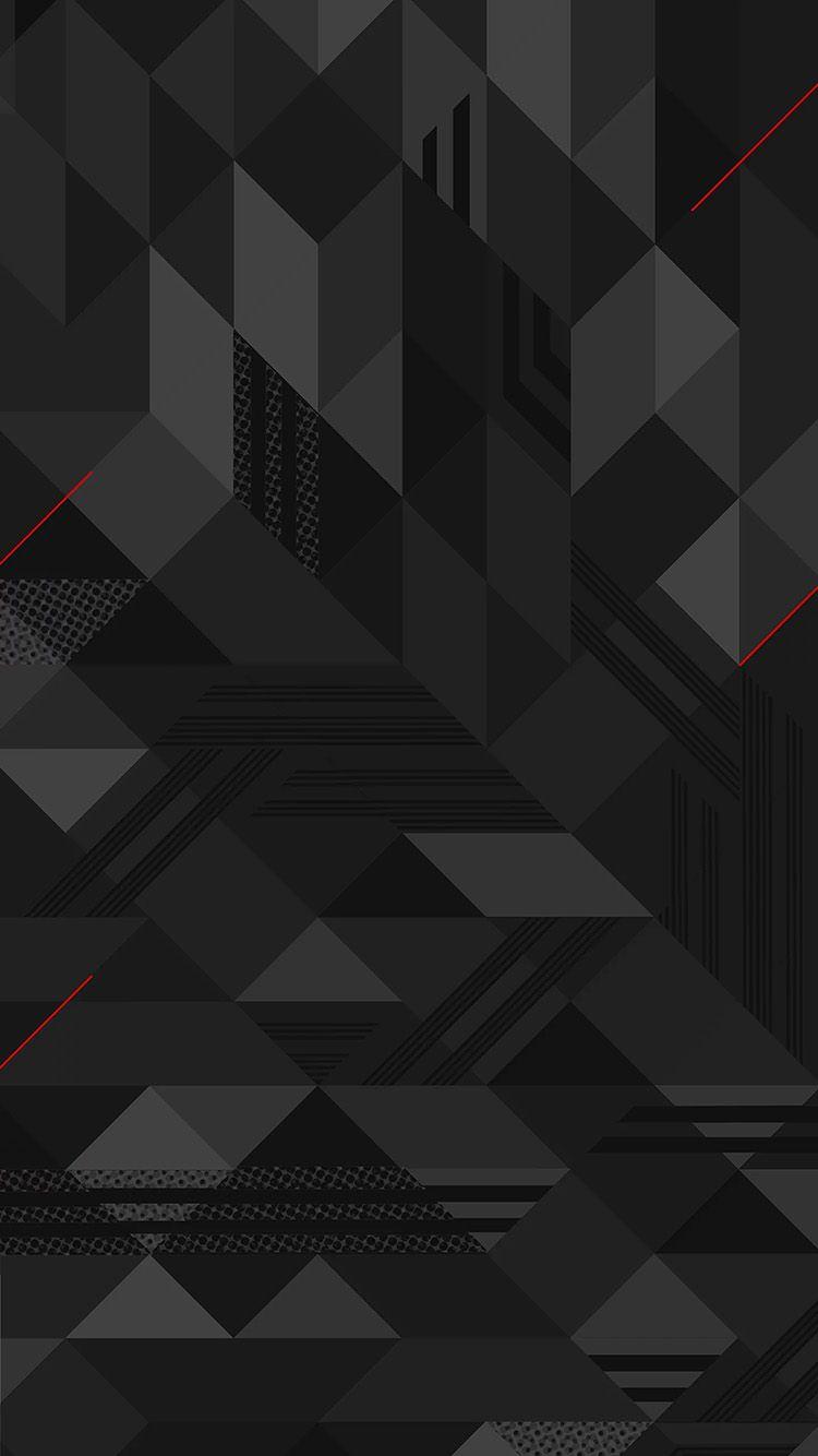 750x1334 iPhonePapers abstract triangle pattern bw