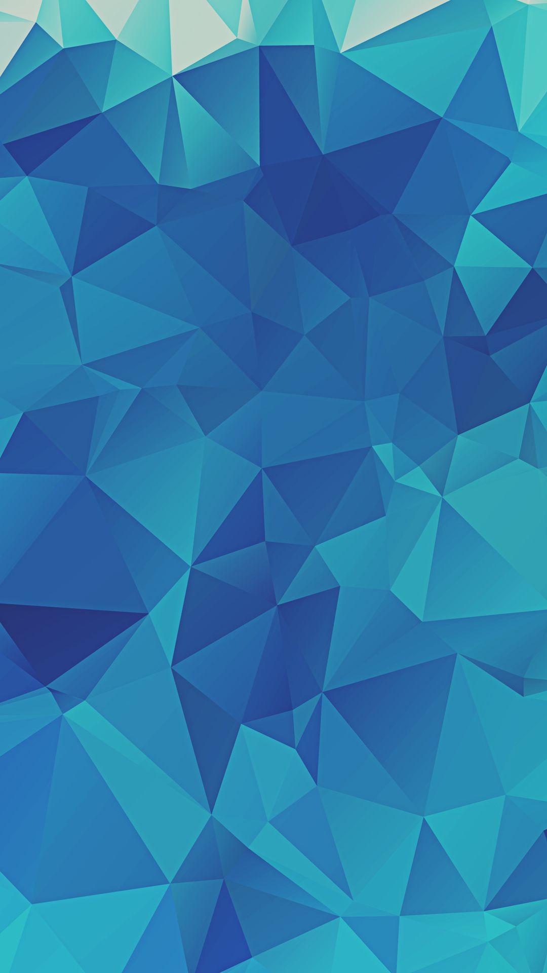 1080x1920 iPhone BGs Low Poly Blue Triangles IPhone HD Wallpaper
