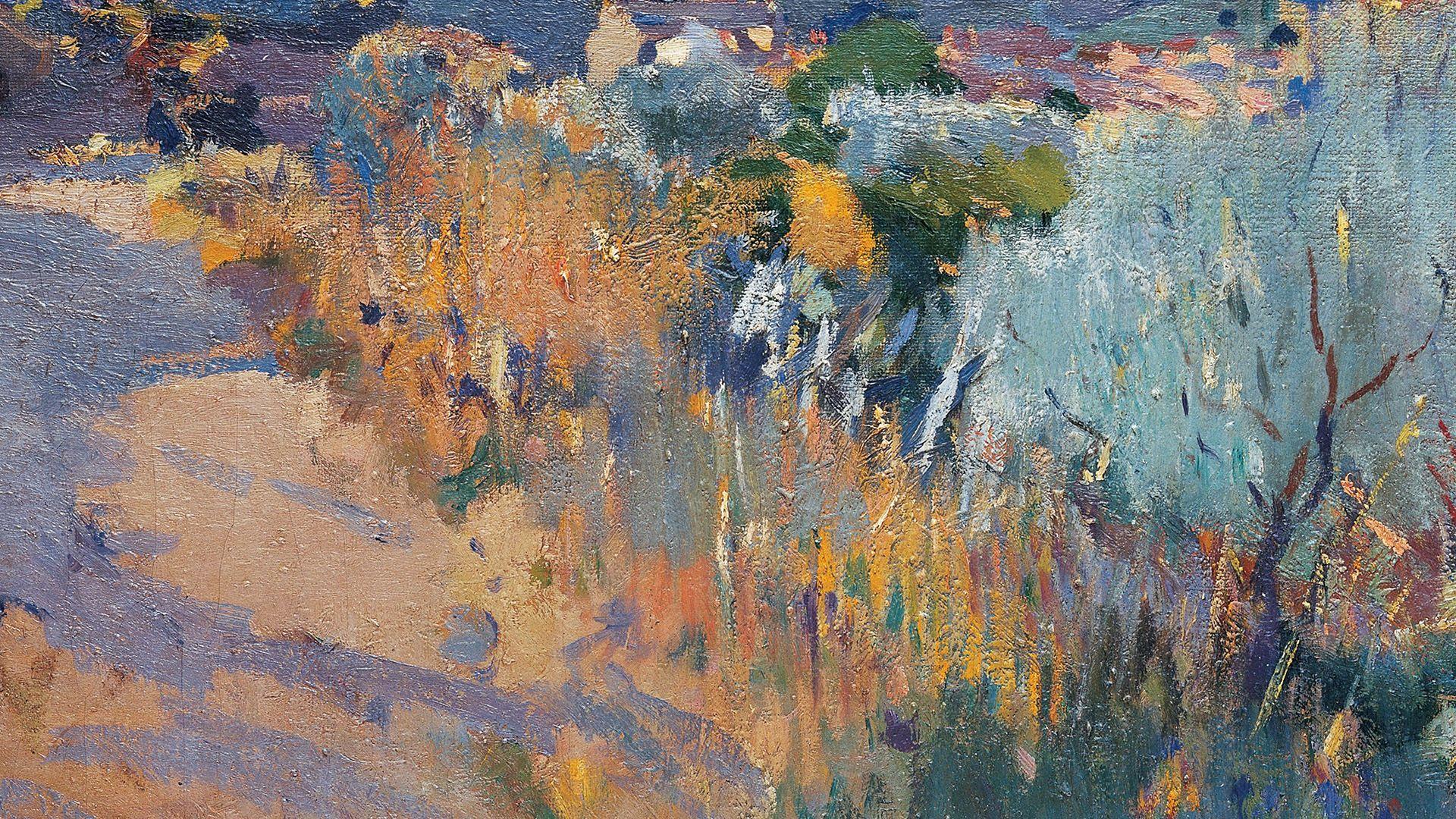 1920x1080 wallpaper for desktop, laptop. joaquim mir horse classic painting art