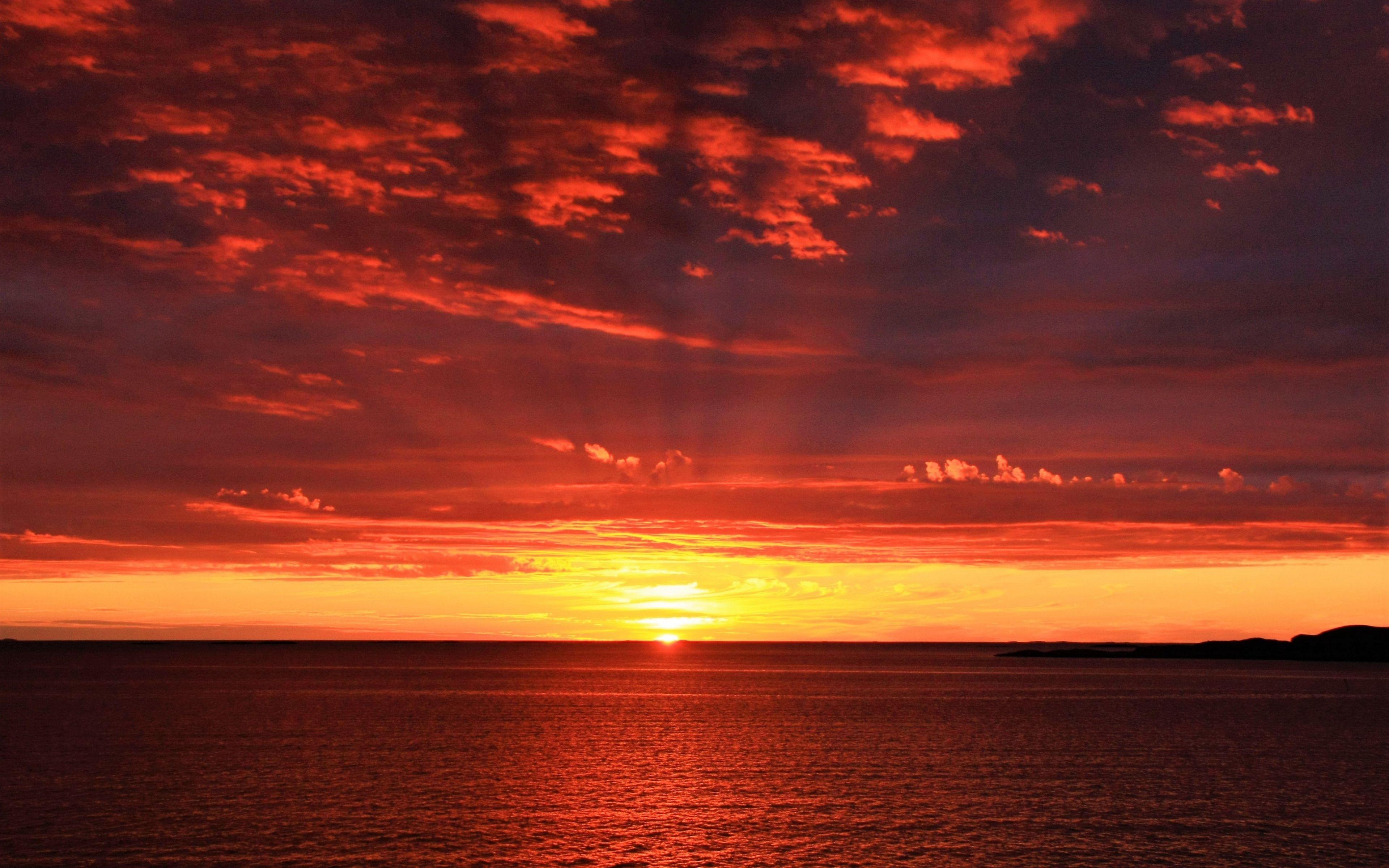 3840x2400 Download Wallpaper Horizon, Sunrise, Sea, Sun 4k HD Sunrise 4k Wallpaper & Background Download
