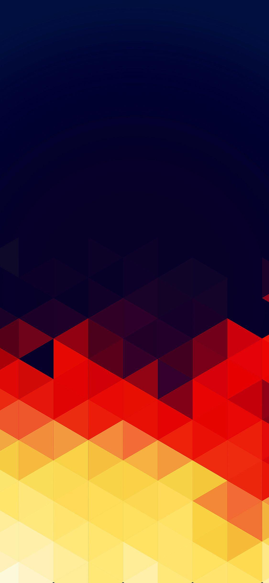 1125x2436 iPhoneXpapers triangle fall reverse pattern