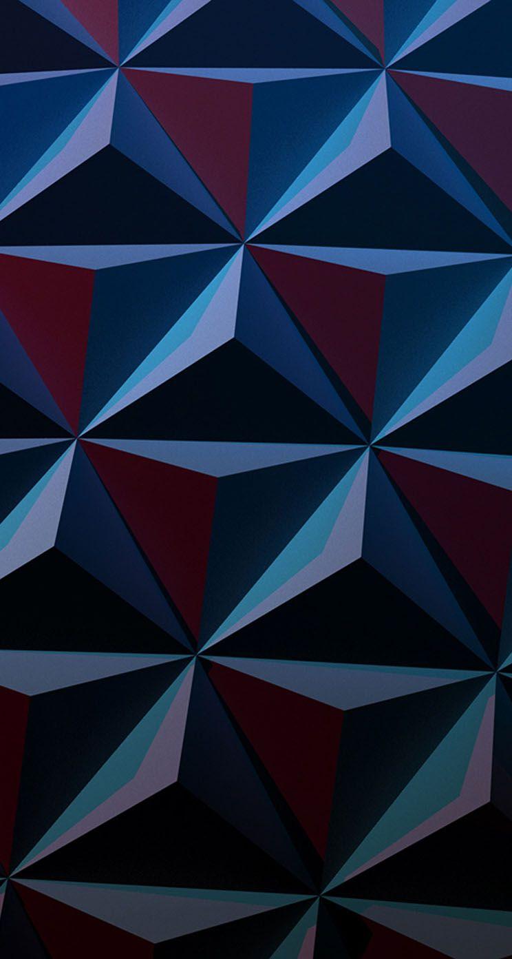 744x1392 Triangle Pattern iPhone Wallpaper