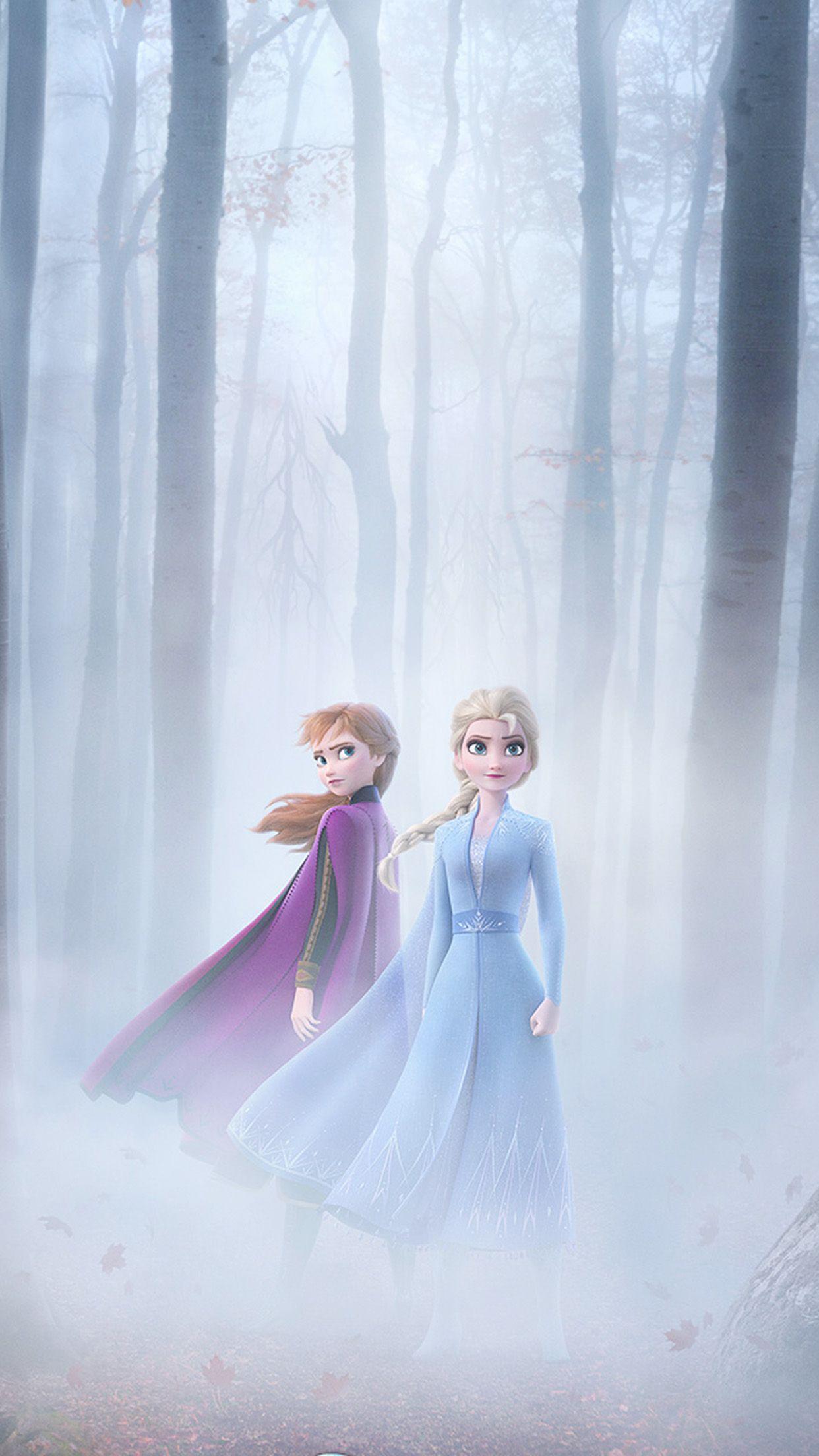 1242x2208 iPhone X wallpaper. frozen anna elsa film disney art