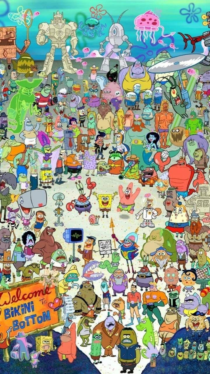 Spongebob Characters Wallpapers - Top Free Spongebob Characters Backgrounds  - WallpaperAccess