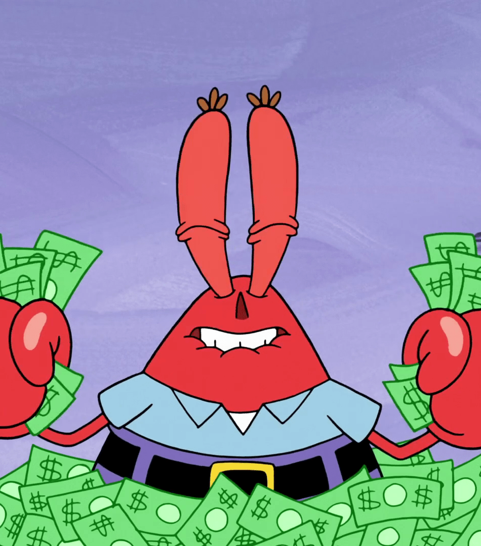 950x1080 Download 950x1534 wallpaper mr. krabs, spongebob squarepants, tv series, cartoon, money, iphone, 950x1534 HD image, background, 3089
