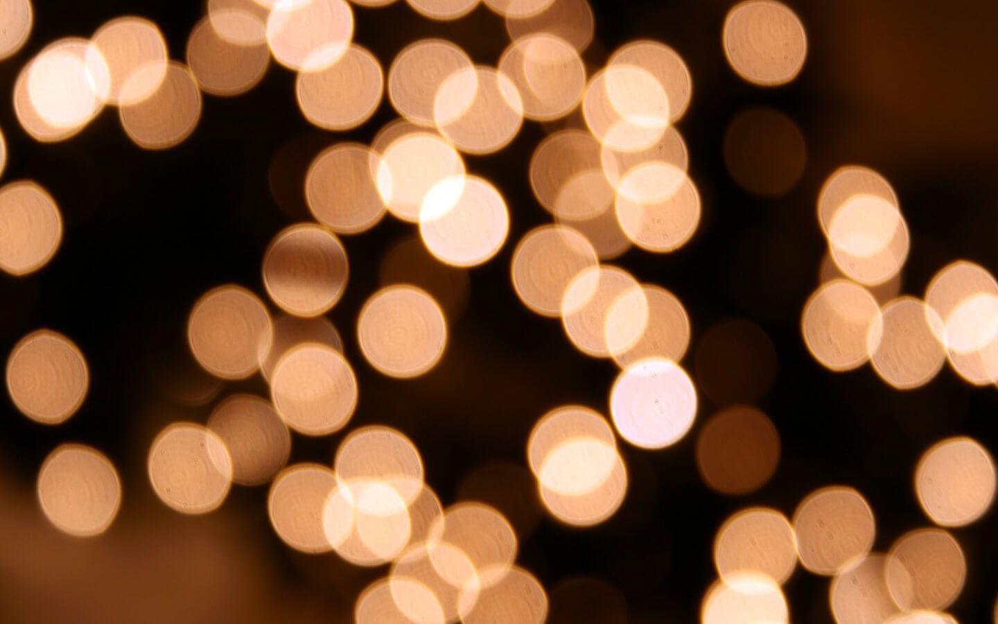 1440x900 White Christmas Lights Wallpaper