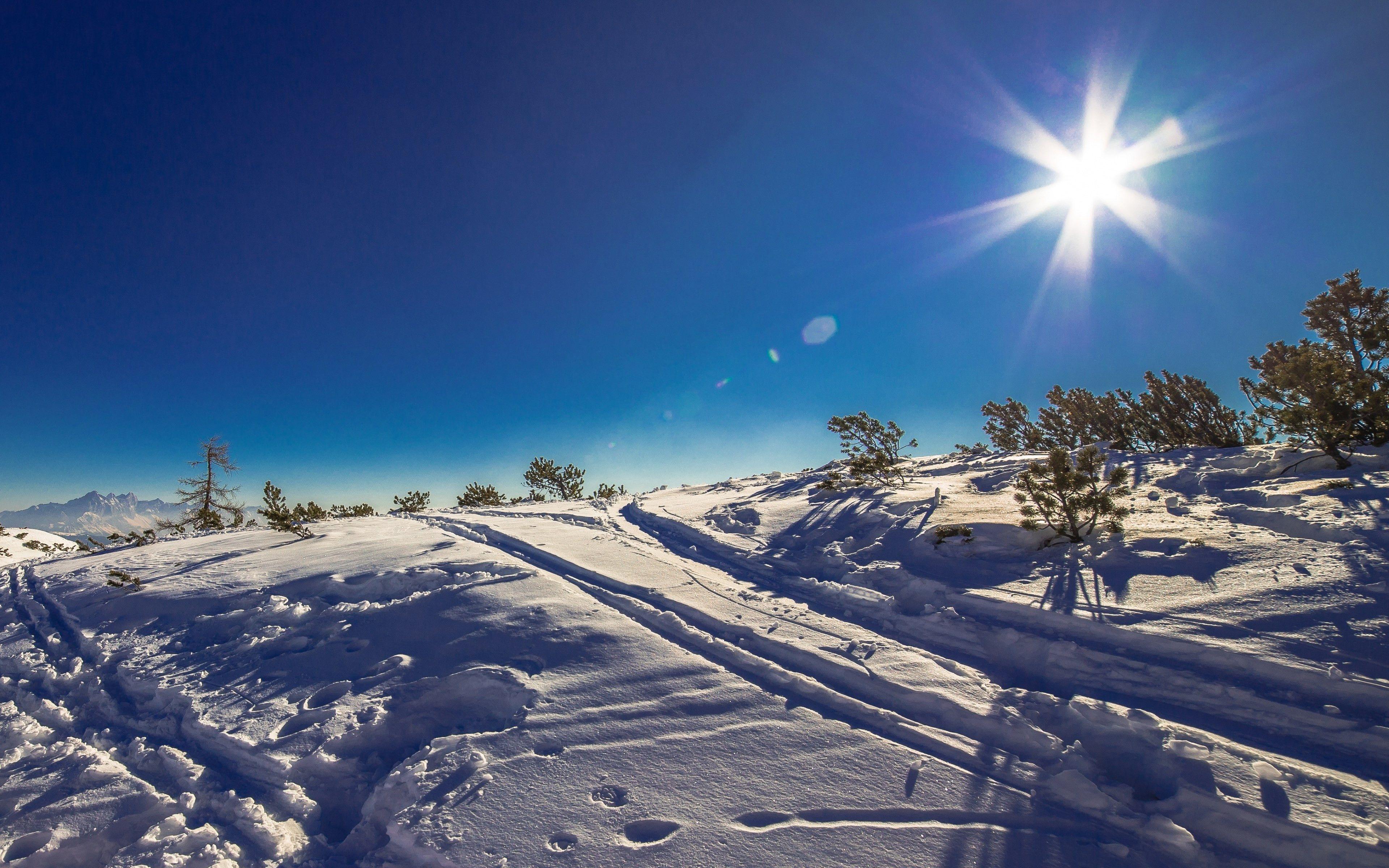 3840x2400 Sunny Day In This Winter Landscape Wallpaper Let Her Go Traduzione