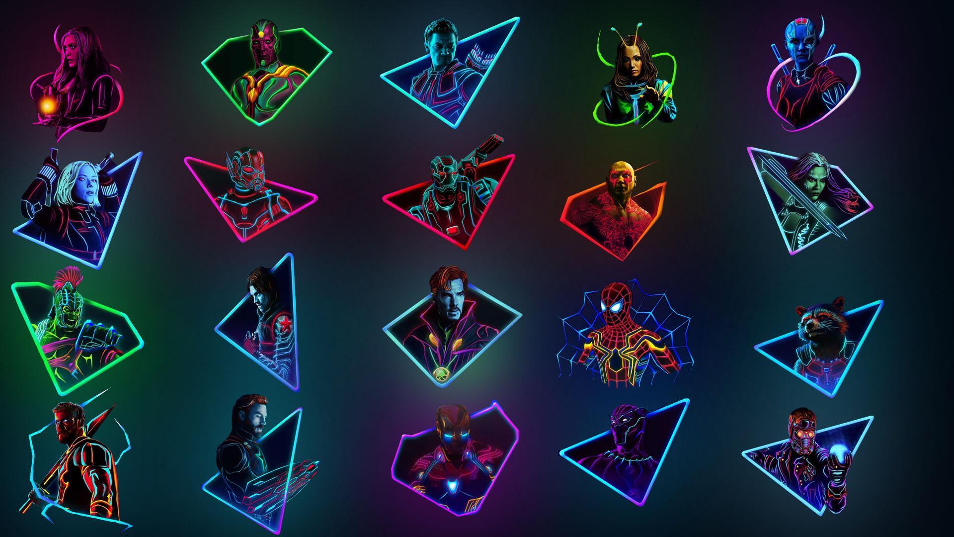 1920x1080 Neon HD Wallpaper Jatav Infinity War Laptop Wallpaper & Background Download