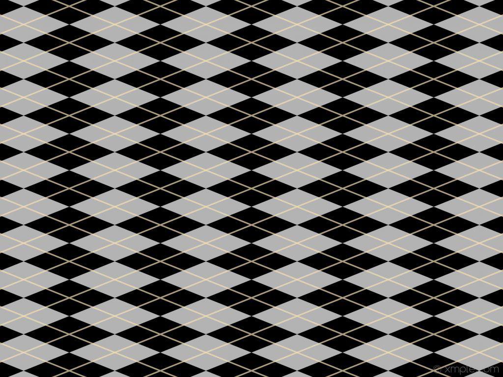 1024x768 Black and White Diamond Wallpaper