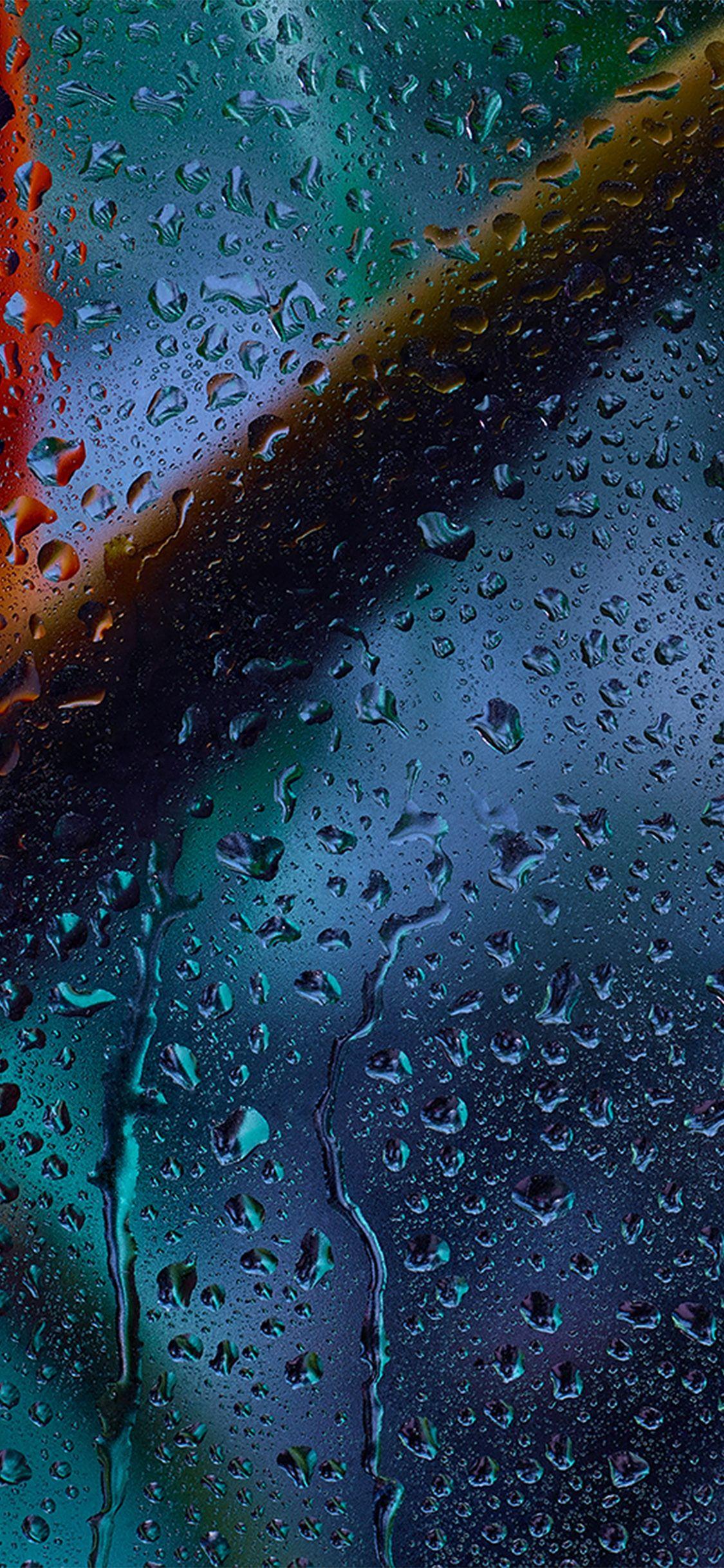 1125x2436 HD Rain Phone Wallpaper .