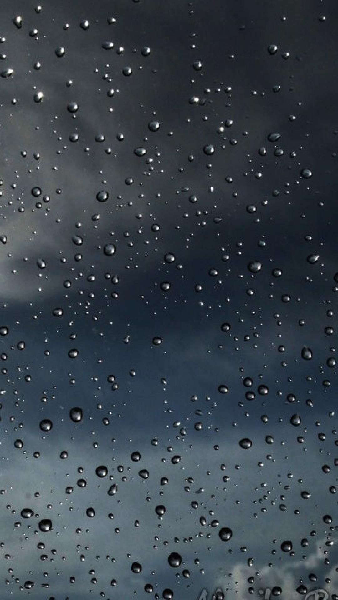 1080x1920 Rain sky through glass