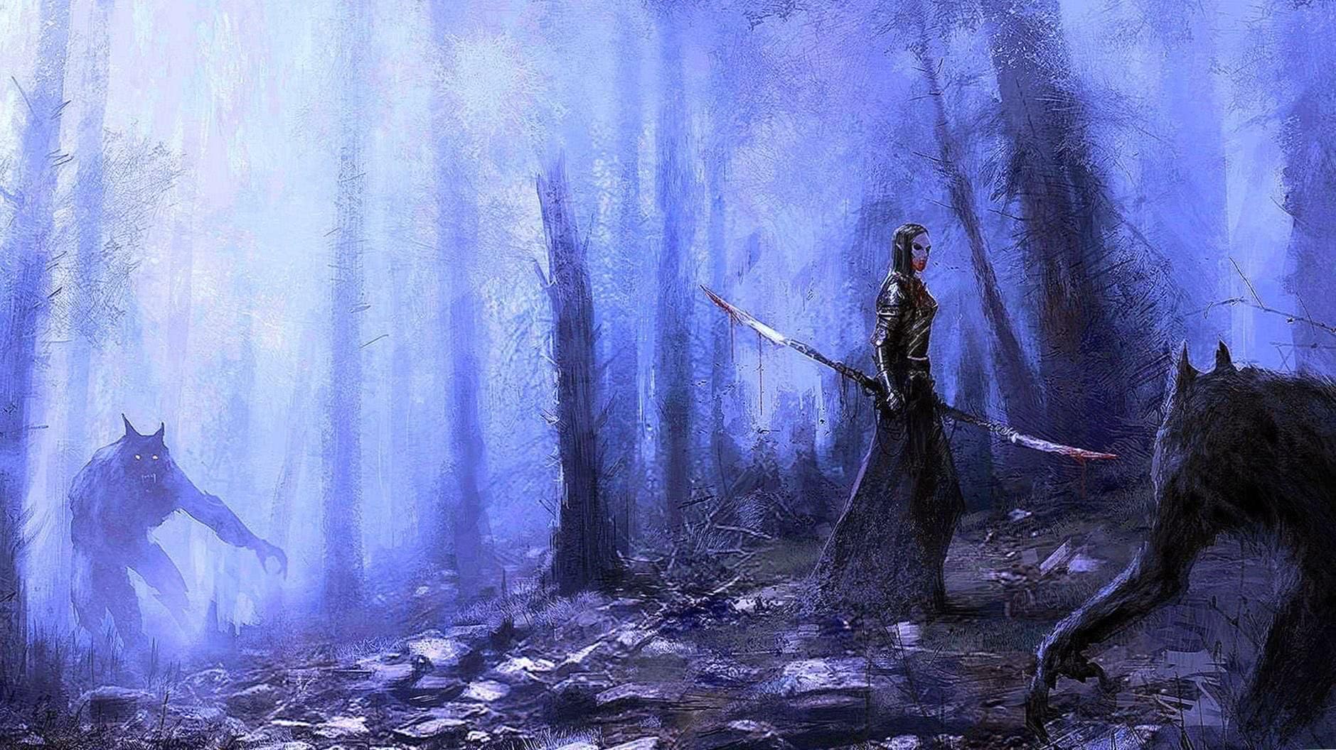 1879x1056 Vampire Wolf HD Wallpaper Wallpaper.pro