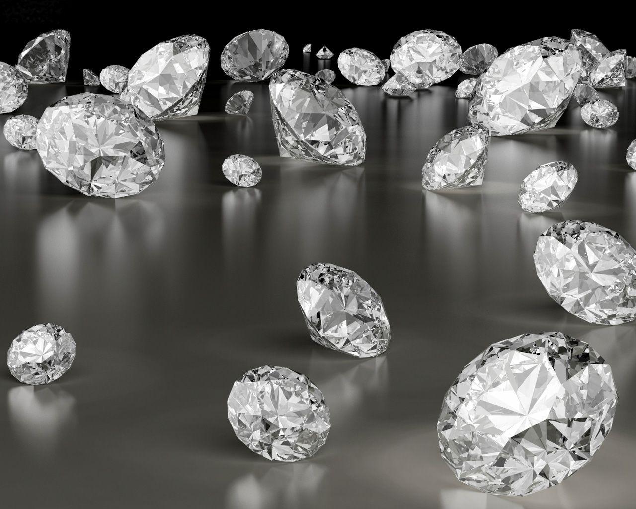 1280x1024 Black and White Diamond Wallpaper