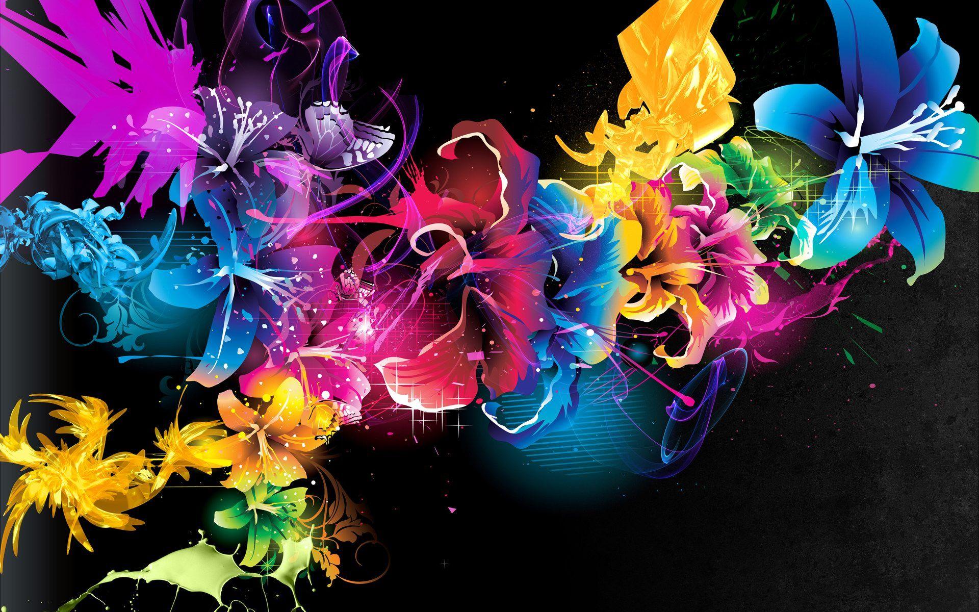 1920x1200 Cool abstract flower wallpaper HD