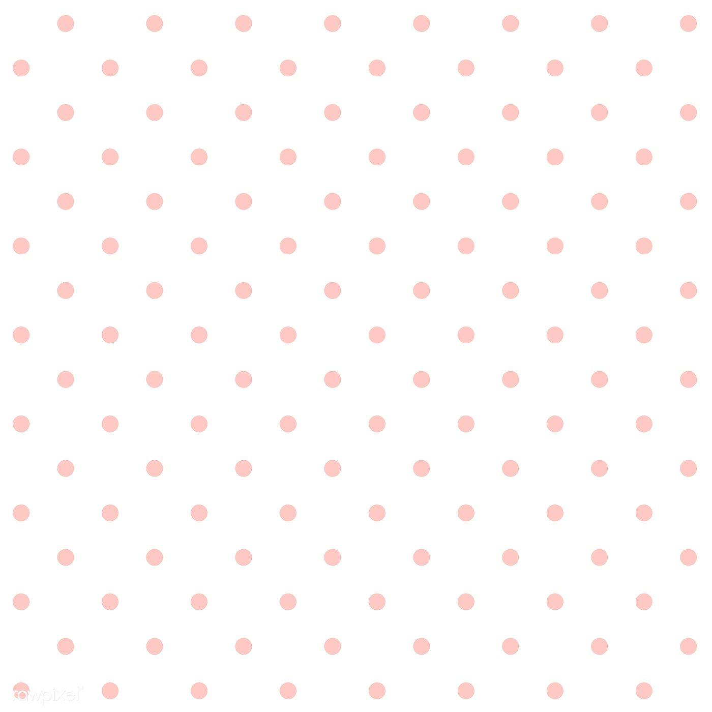 1400x1400 Download premium vector of Pastel pink and white seamless polka dot. Pink polka dots background, Polka dots wallpaper, Pink polka dots wallpaper