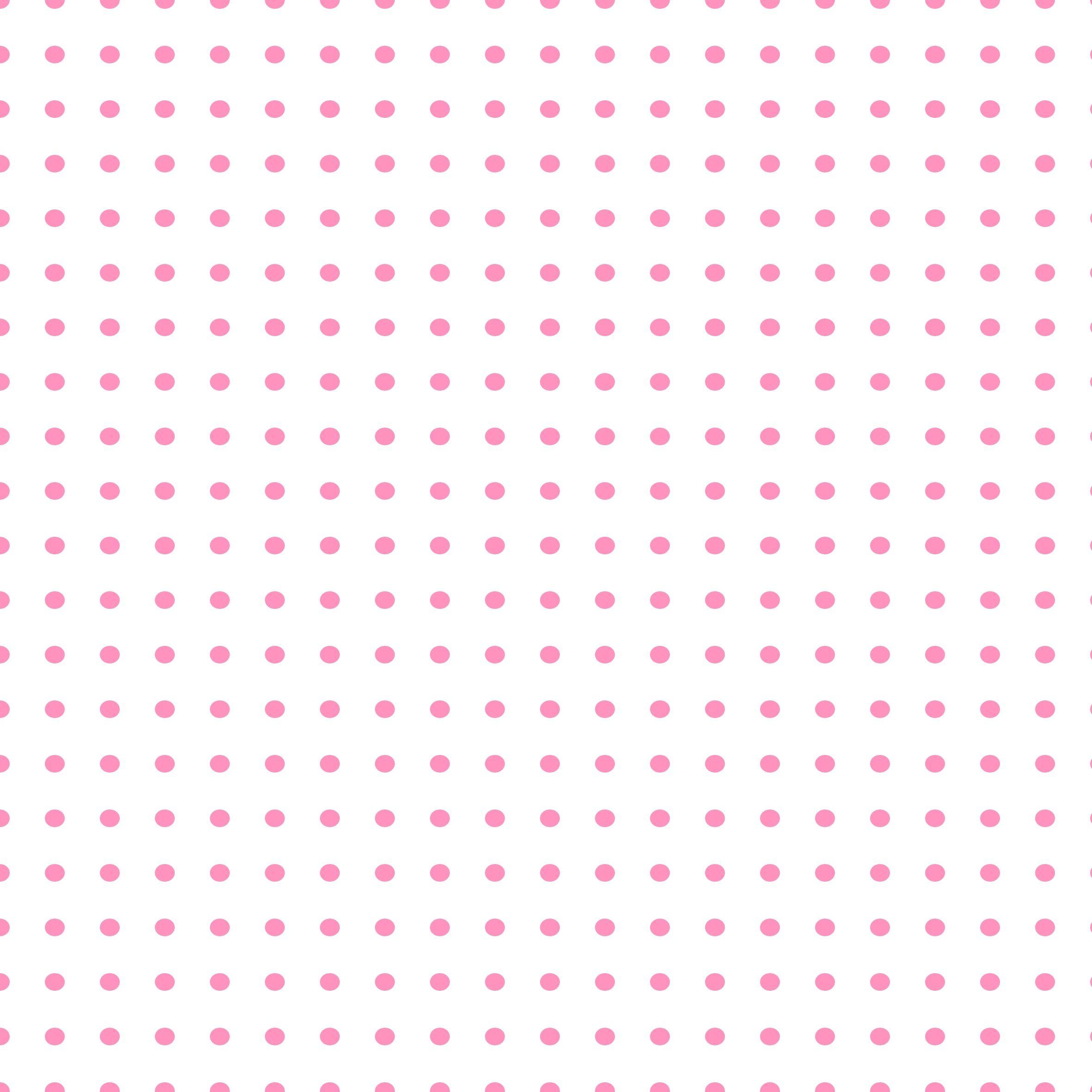2362x2362 Pink and White Polka Dot Wallpaper .