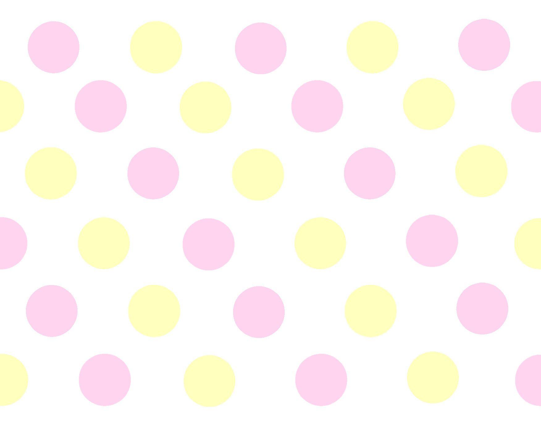 1752x1378 Pink And White Polka Dot Wallpaper