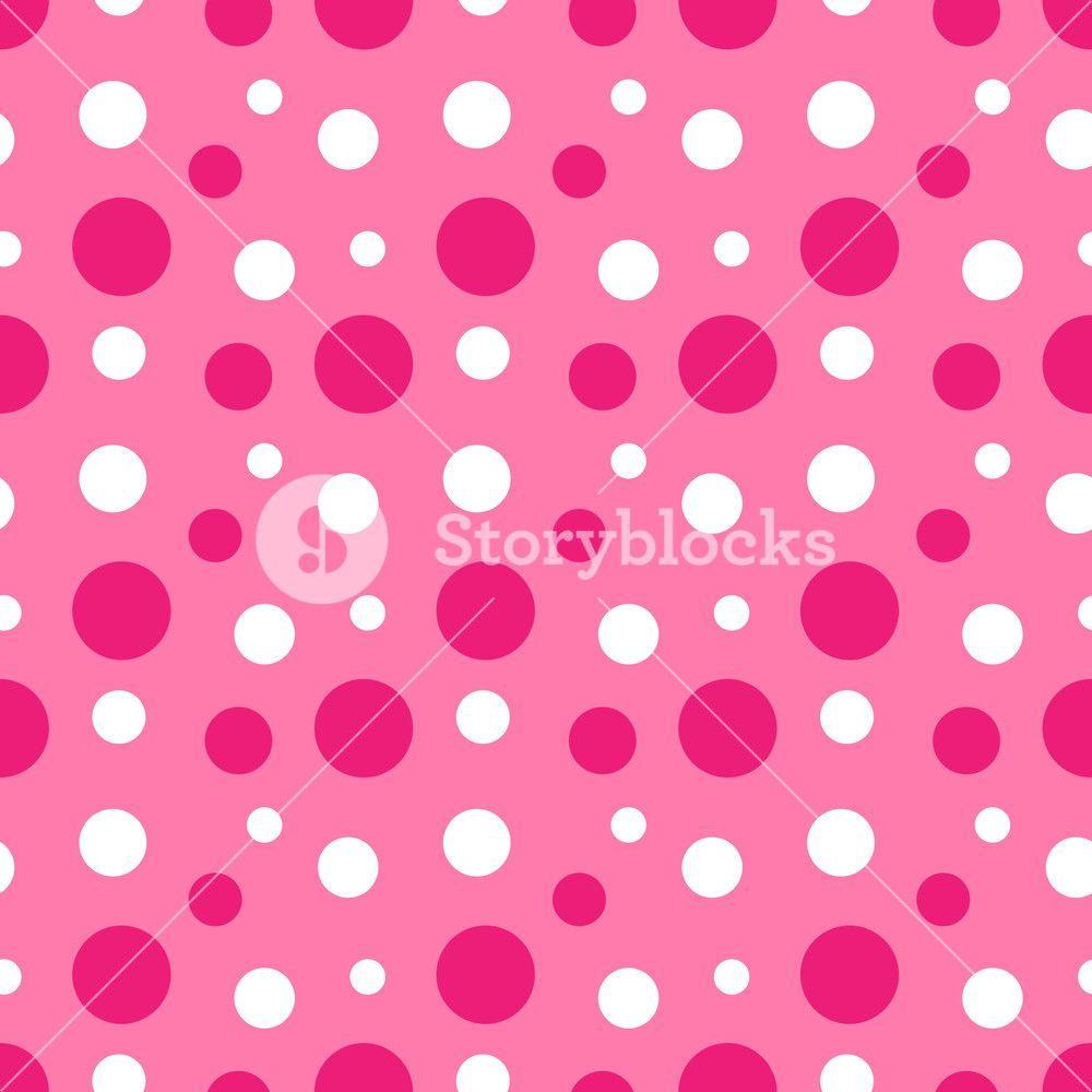 1000x1000 Pattern Of Pink And White Polka Dots On Minnie Mouse Paper Royalty Free Stock Image