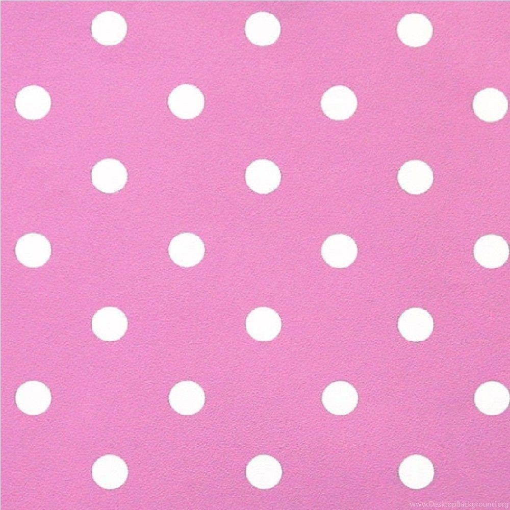 1000x1000 DIY Materials Pink With White Polka Dots Wallpaper 6321 Home, Furniture & DIY cruzeirista.com.br