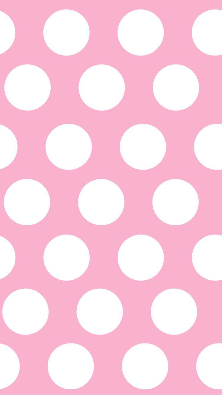 750x1334 ハート. Pink wallpaper iphone, Polka dots, Dots wallpaper