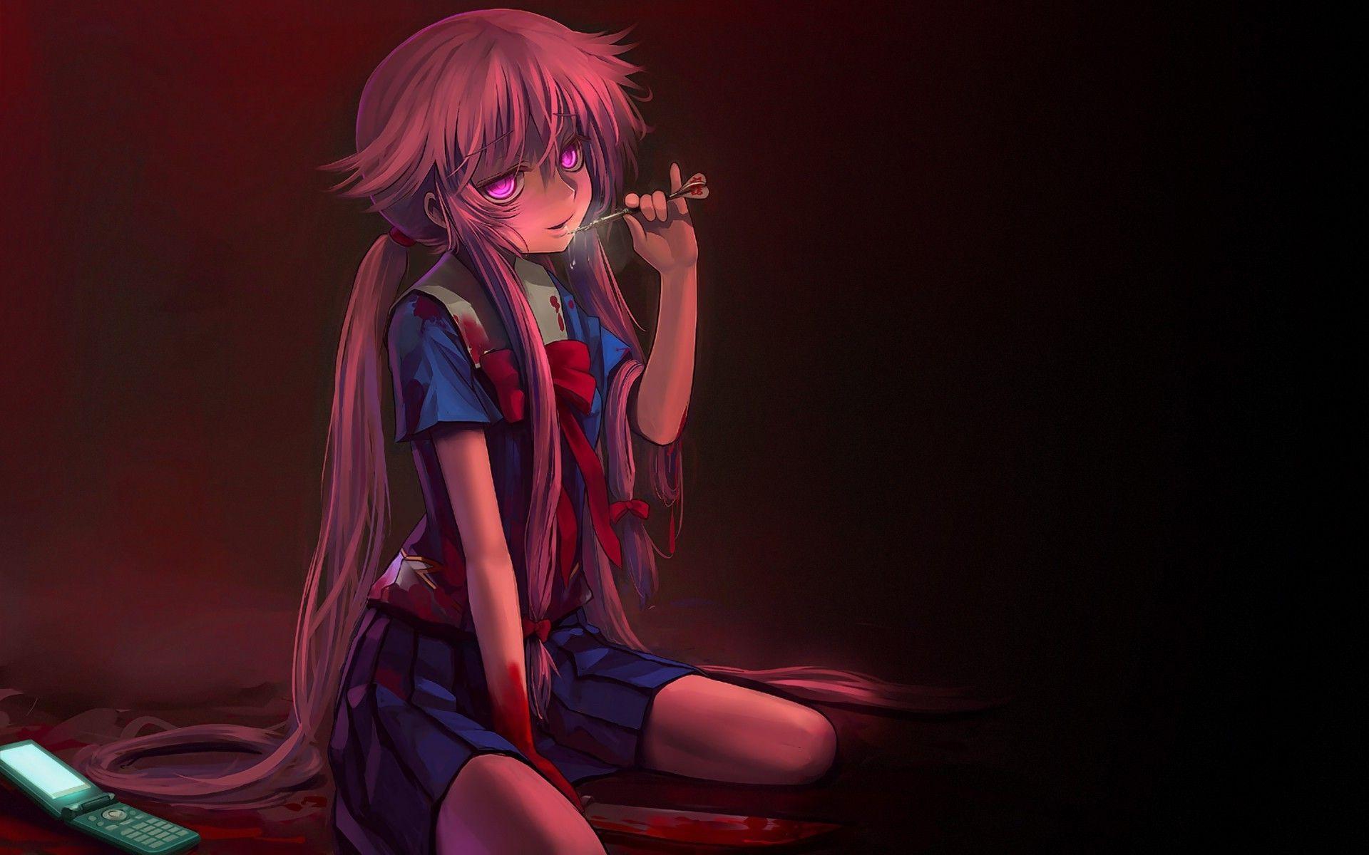 Yandere anime girl HD wallpapers  Pxfuel