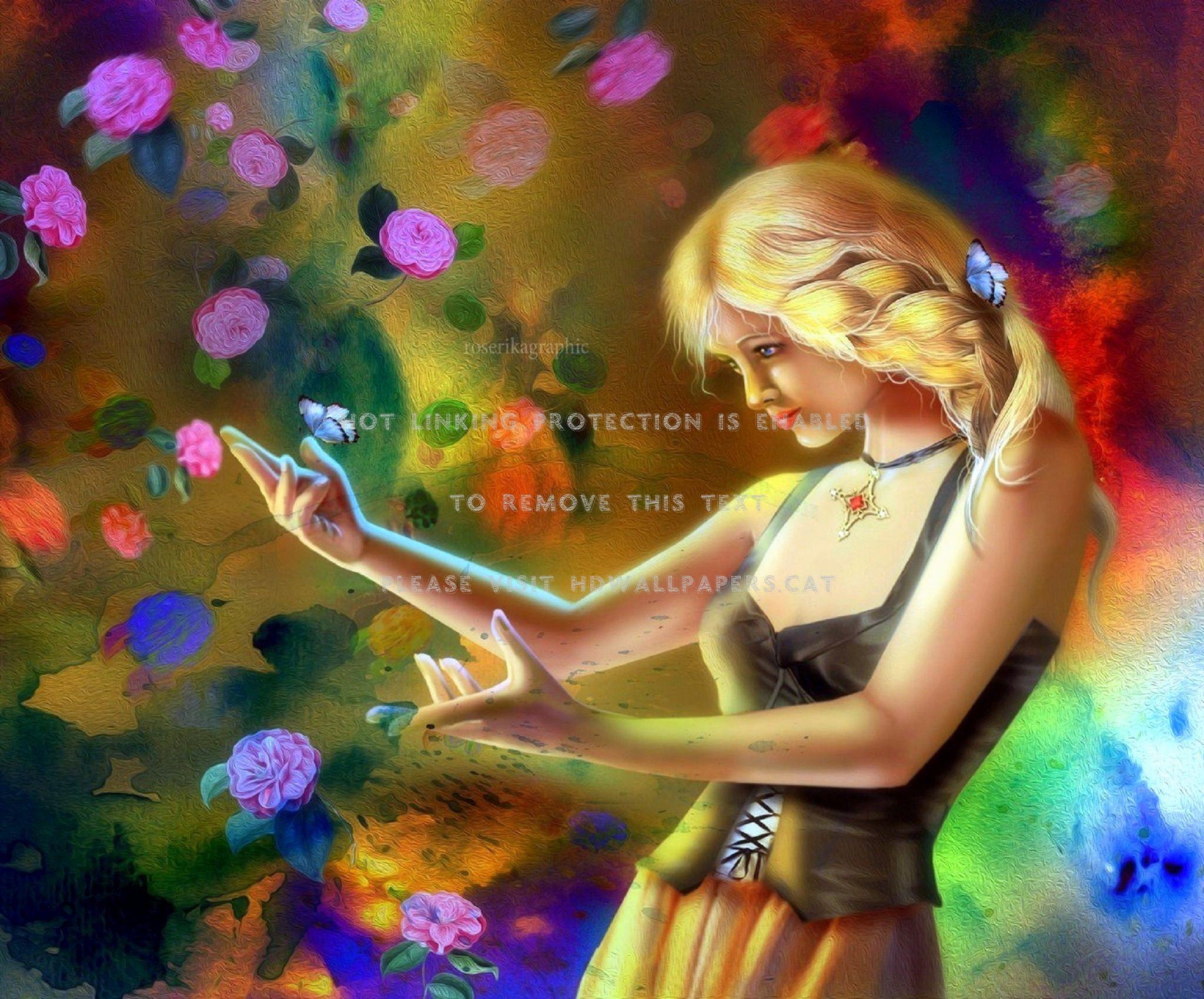 2048x1700 enchanted fairy digital art fantasy girls