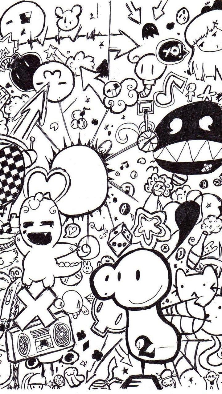 Black Doodle Wallpapers Top Free Black Doodle Backgrounds