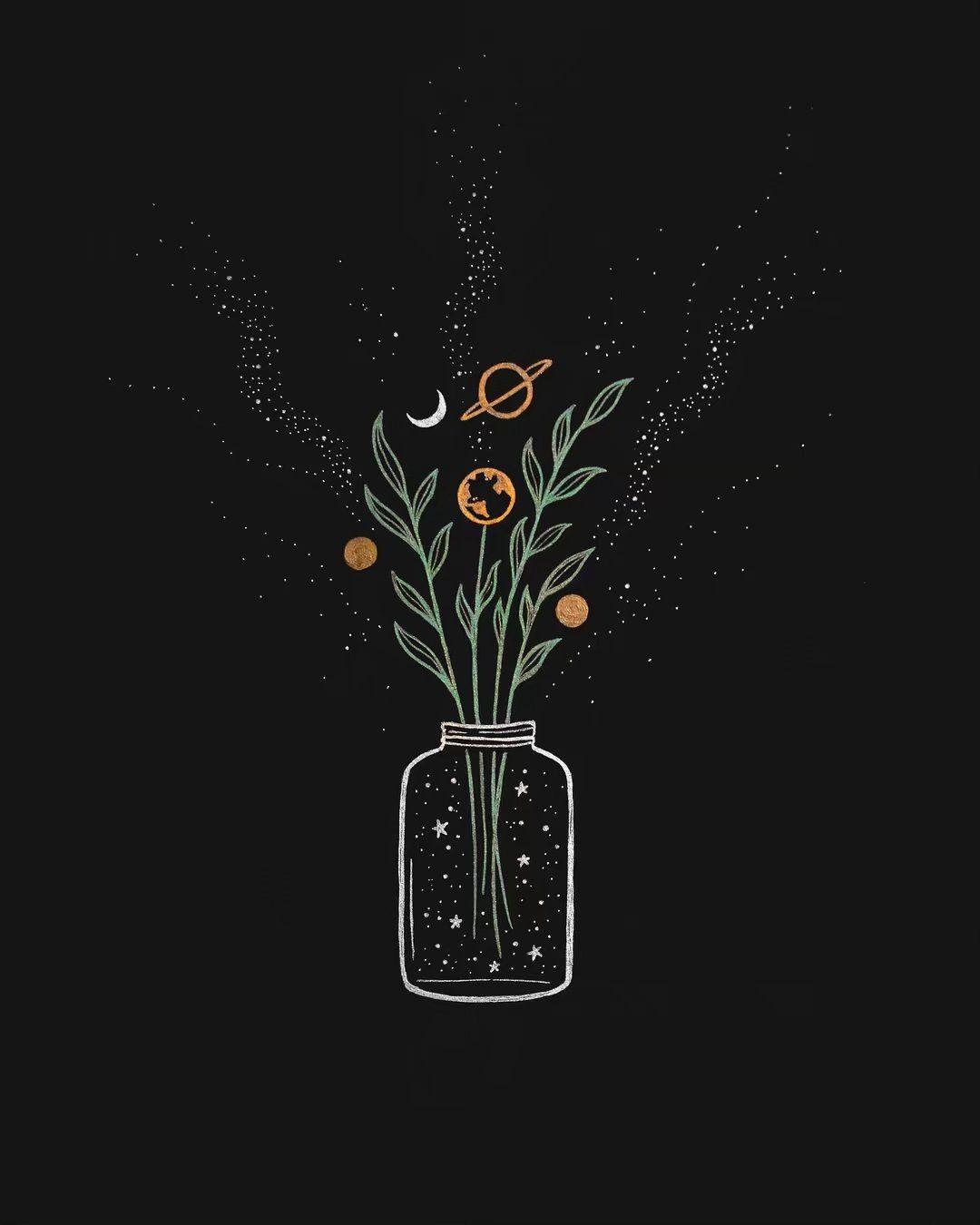 1080x1350 Ameya ☾ on Instagram: “to the universe, is there really any difference between an ant and the moon? the. Art wallpaper, Aesthetic iphone wallpaper, iPhone drawing