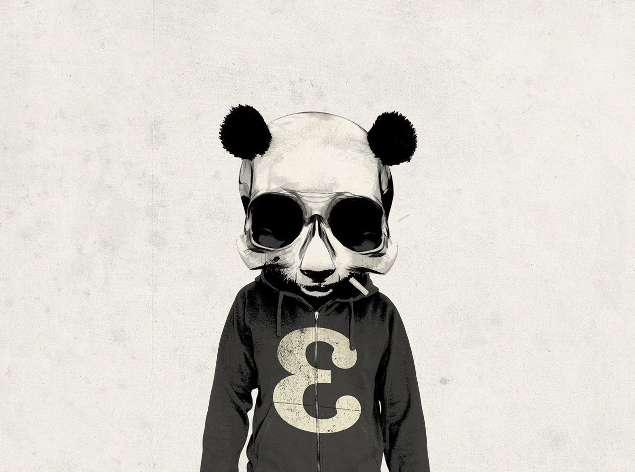 1280x952 Black and White Panda Wallpaper .