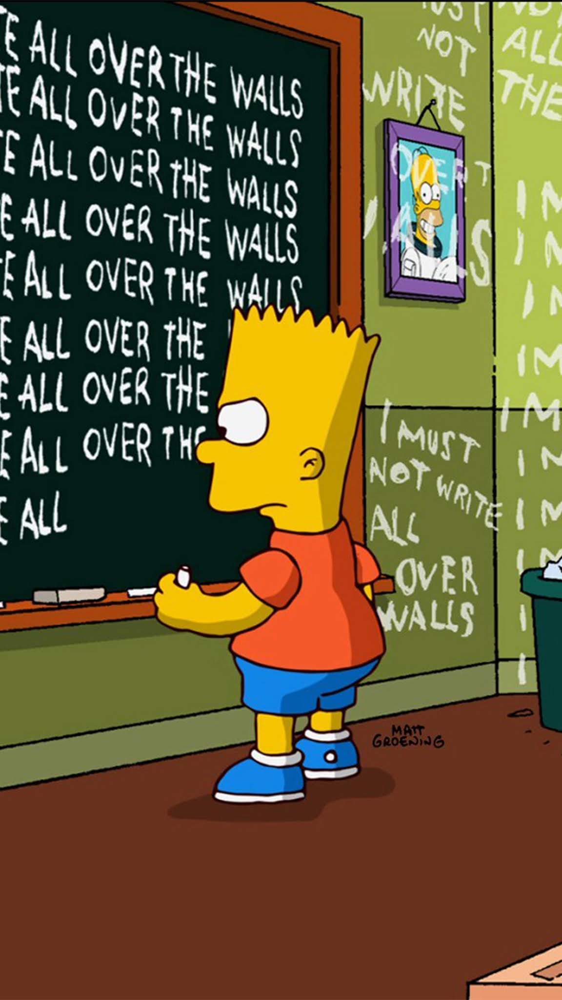 1152x2048 The Simpsons iPhone Wallpaper