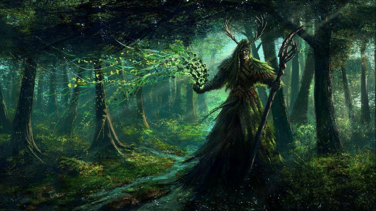 1245x700 Fantasy mage wizard sorcerer art artwork magic magician wallpaperx1890