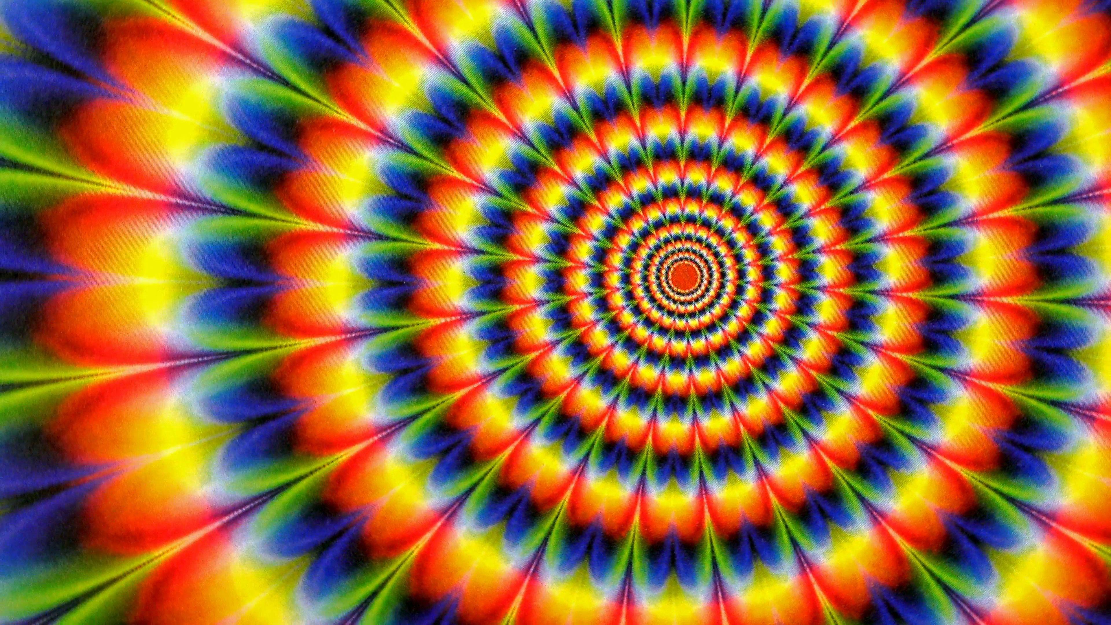 3840x2160 Galaxy Rainbow Tie Dye Wallpaper