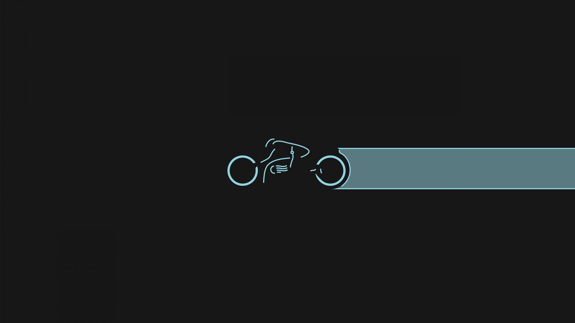 1920x1080 abstract minimalistic tron cycle 1920x1080 wallpaper