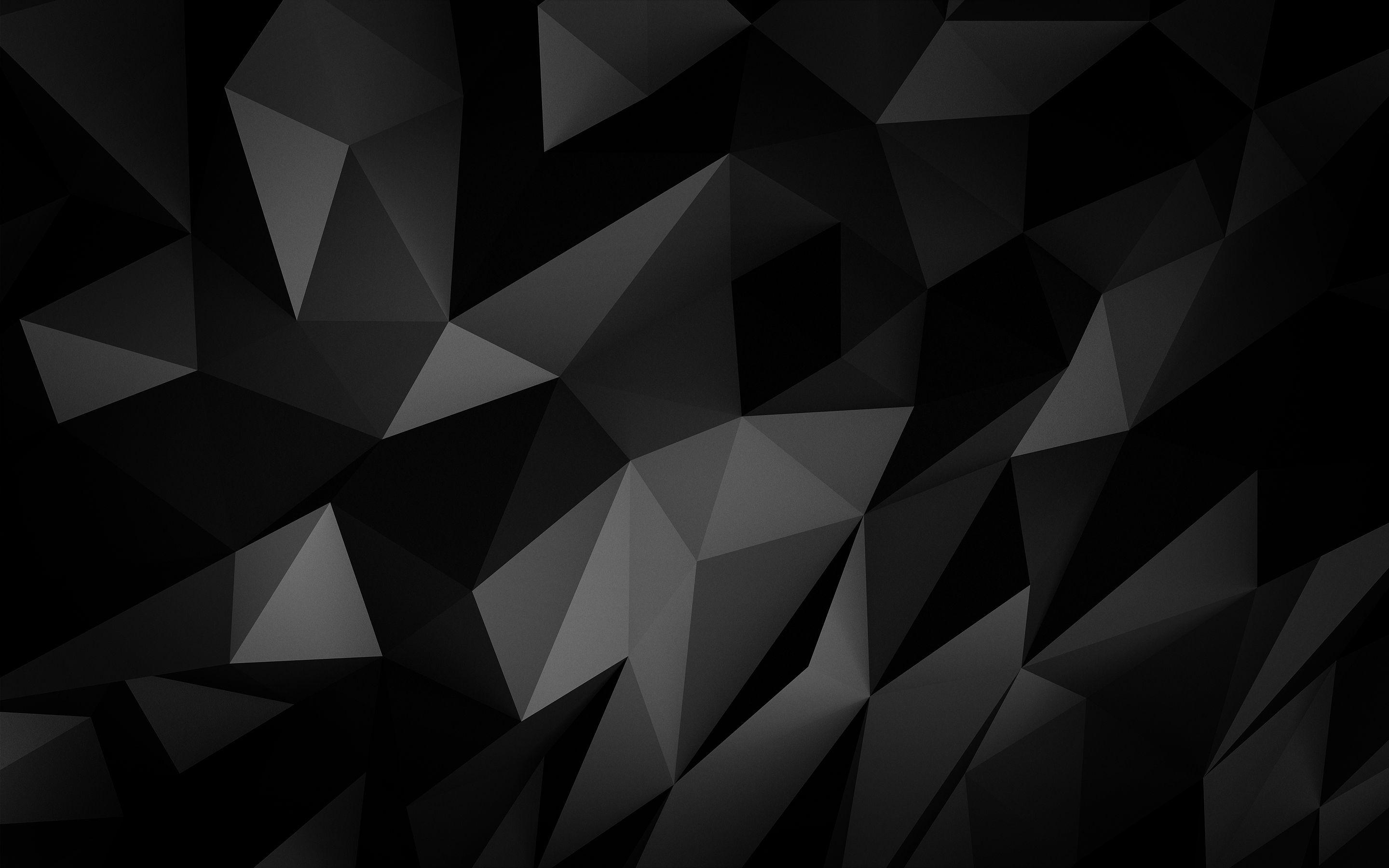 3d Triangles Dark Wallpaper Download High Resolution - vrogue.co