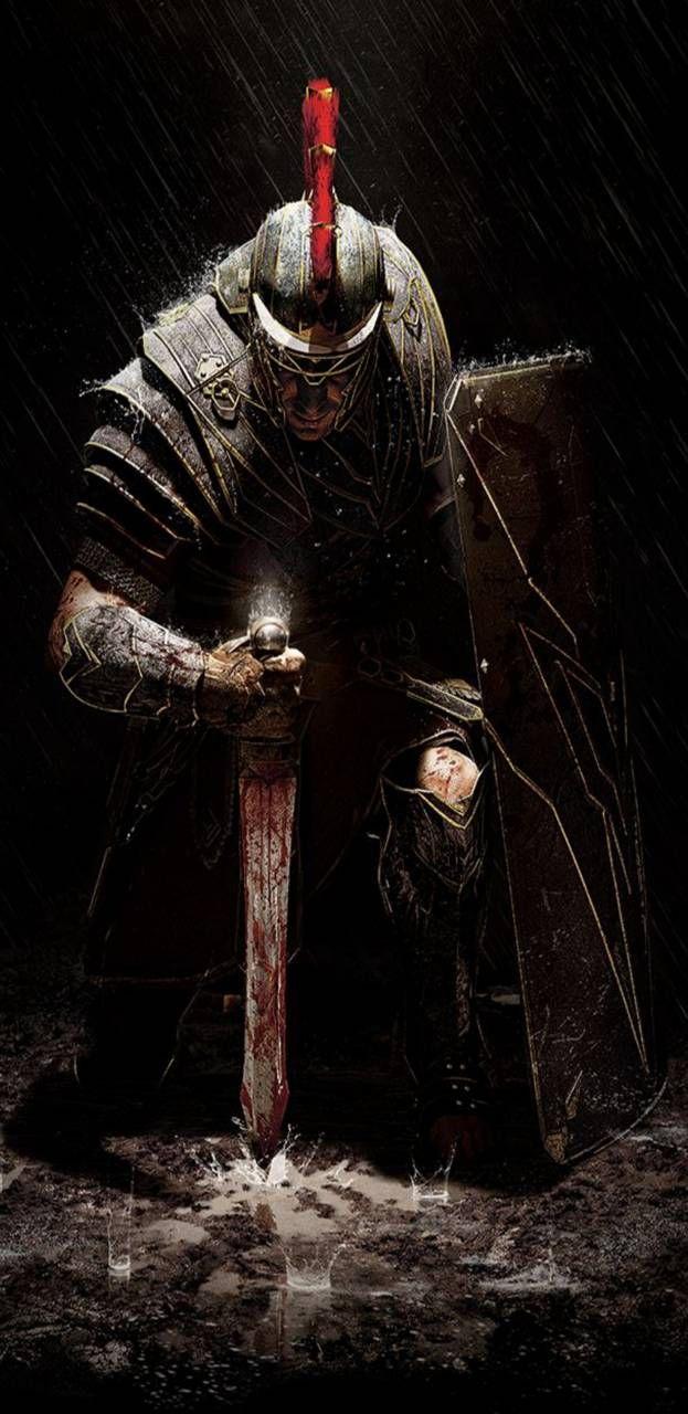 623x1280 Roman Soldier Kneeling