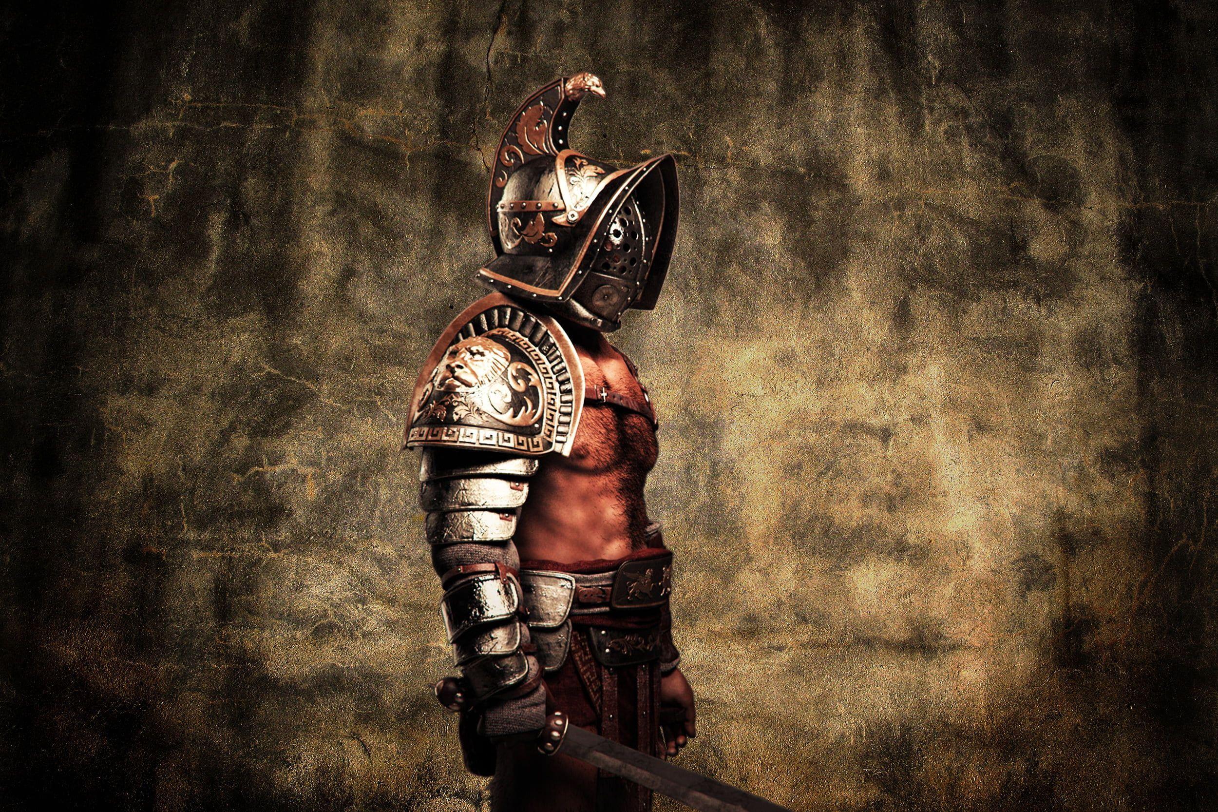 2500x1666 gladiator illustration #metal #style #armor #warrior #helmet #male # Gladiator #flesh #Gladius P #. Gladiator fights, Ancient rome gladiators, Gladiator arena