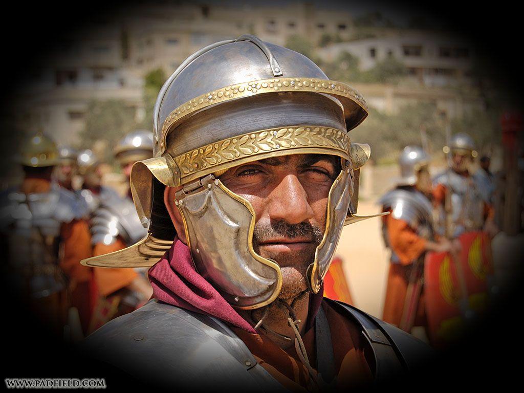 1024x768 Roman Army Reenactment and Formations at Jerash, Jordan