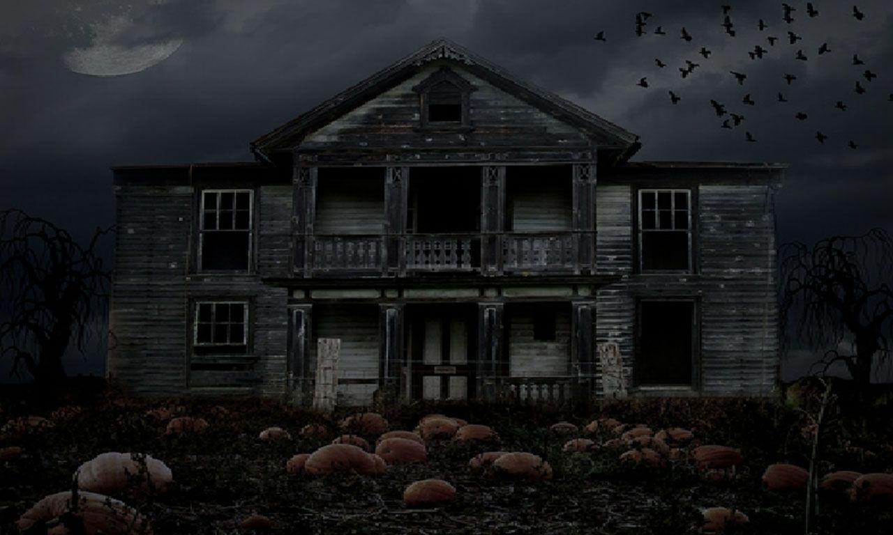 1280x768 Haunted House Background