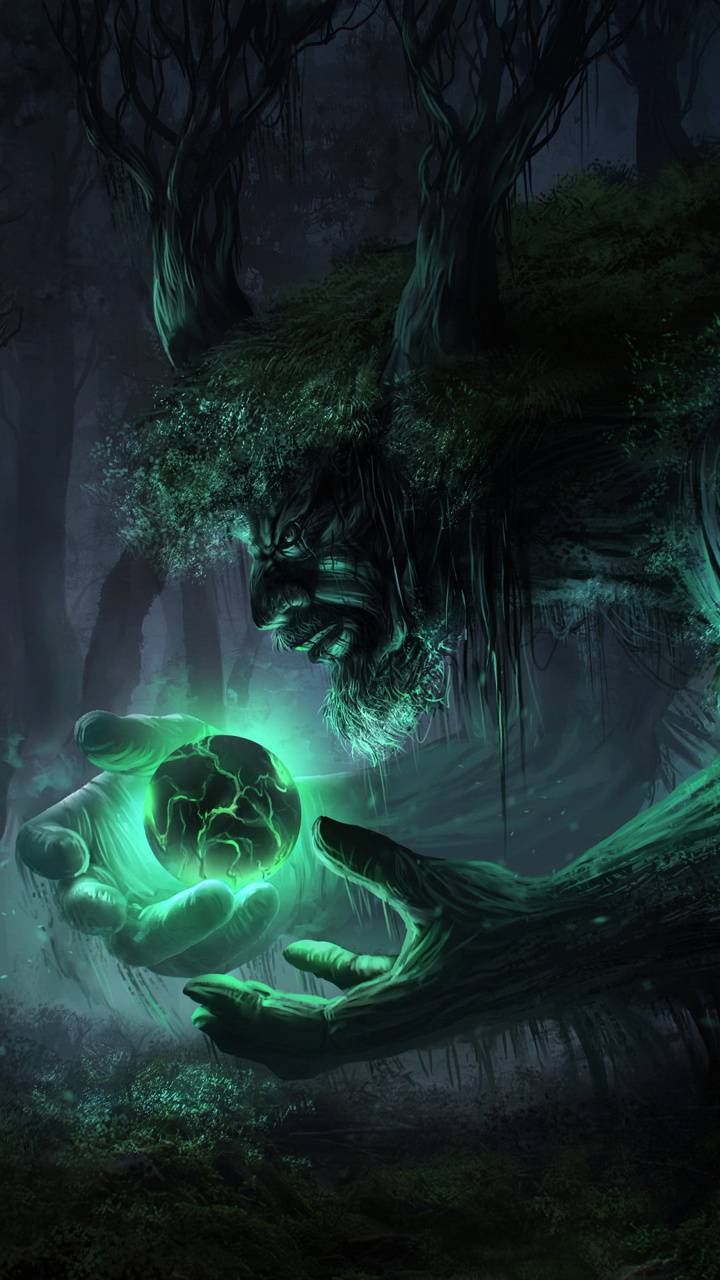 720x1280 Haunted Forest wallpaper